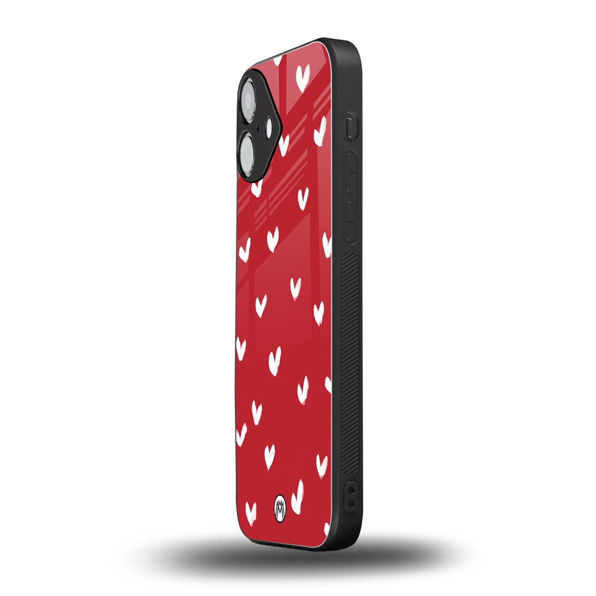 love is love red edition back phone cover | glass case for iphone 16 plus
