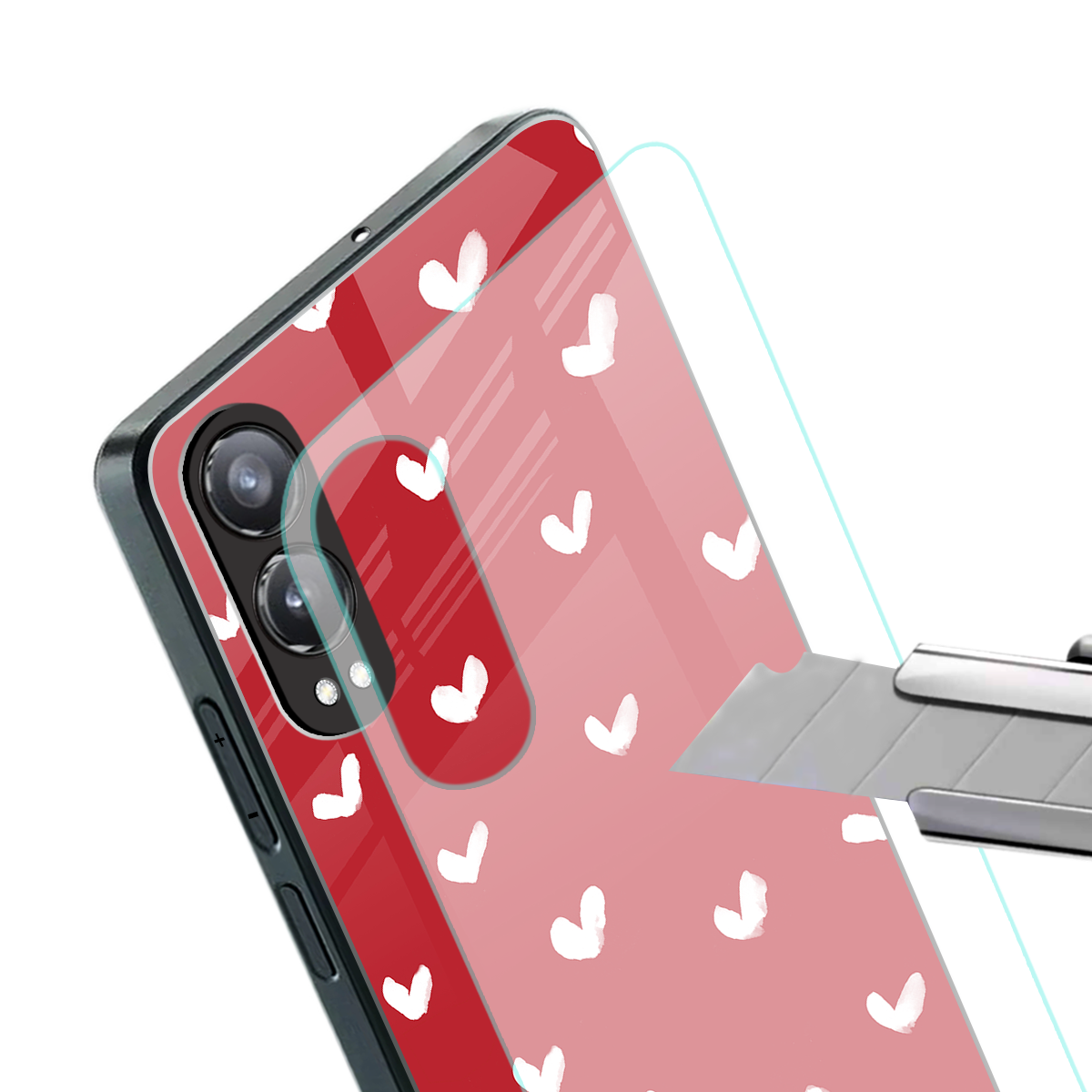 love is love red edition back phone cover | glass case for oneplus nord ce 4 lite