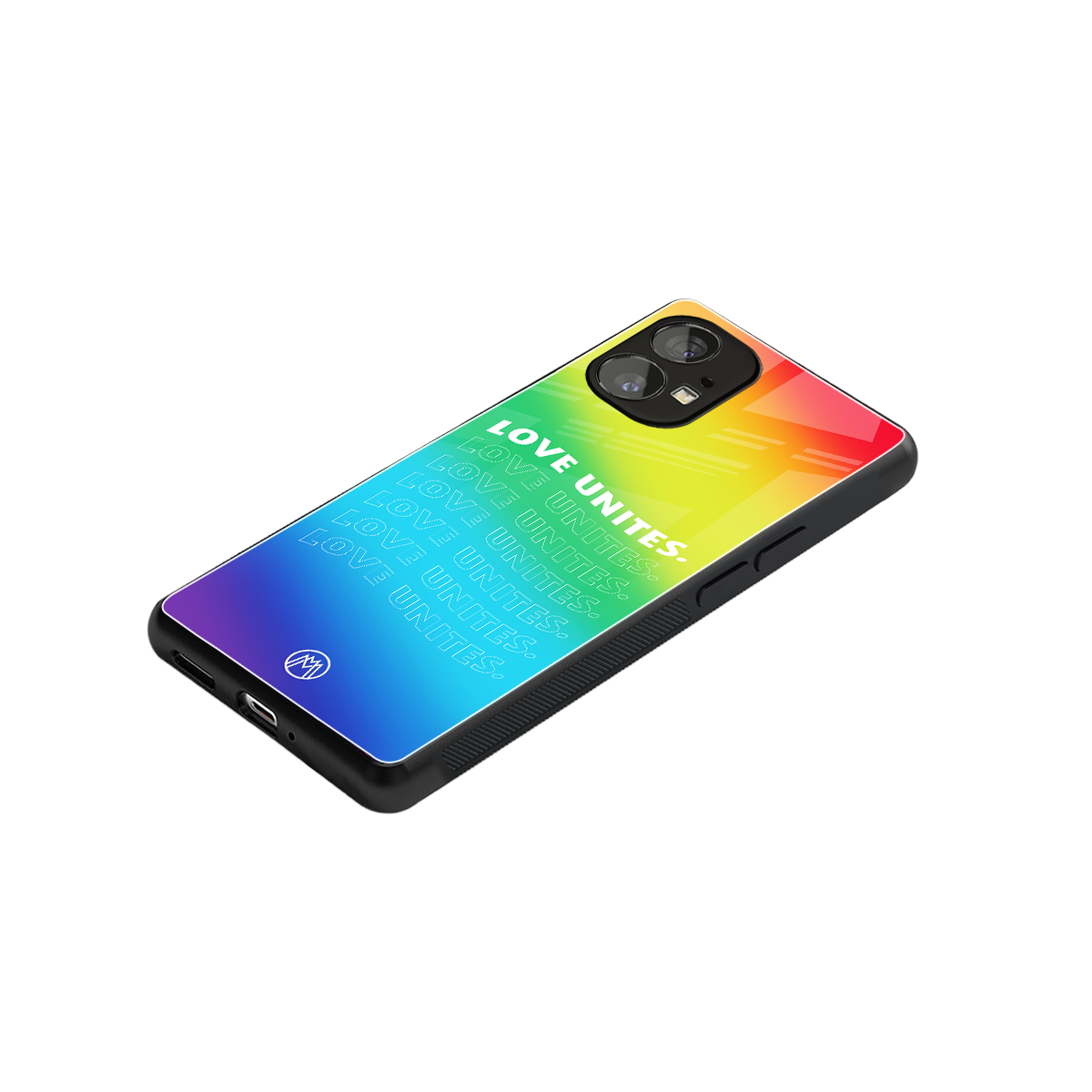 love unites back phone cover | glass case for nothing phone 1