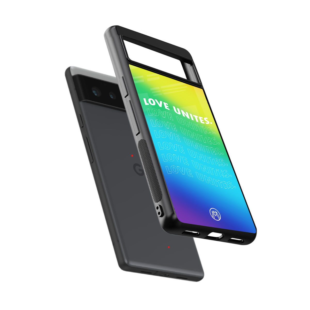 love unites back phone cover | glass case for Google Pixel 6A