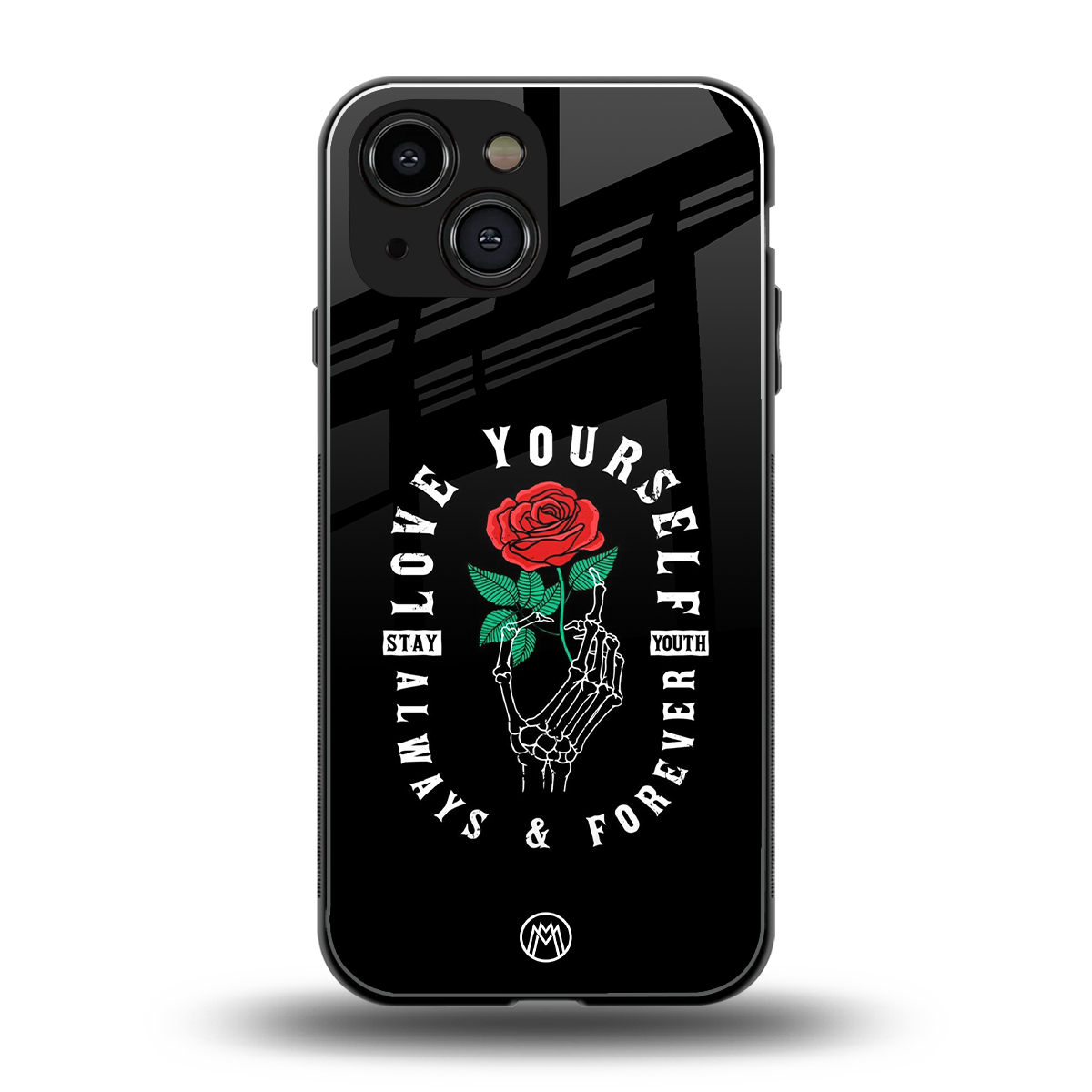 love yourself back phone cover | glass case for iphone 13 mini