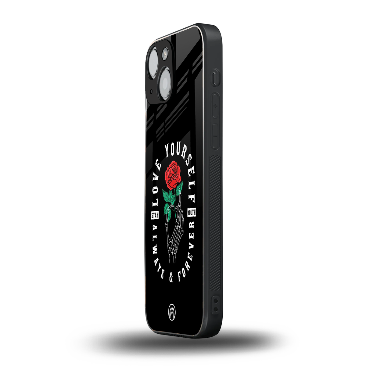 love yourself back phone cover | glass case for iphone 13 mini