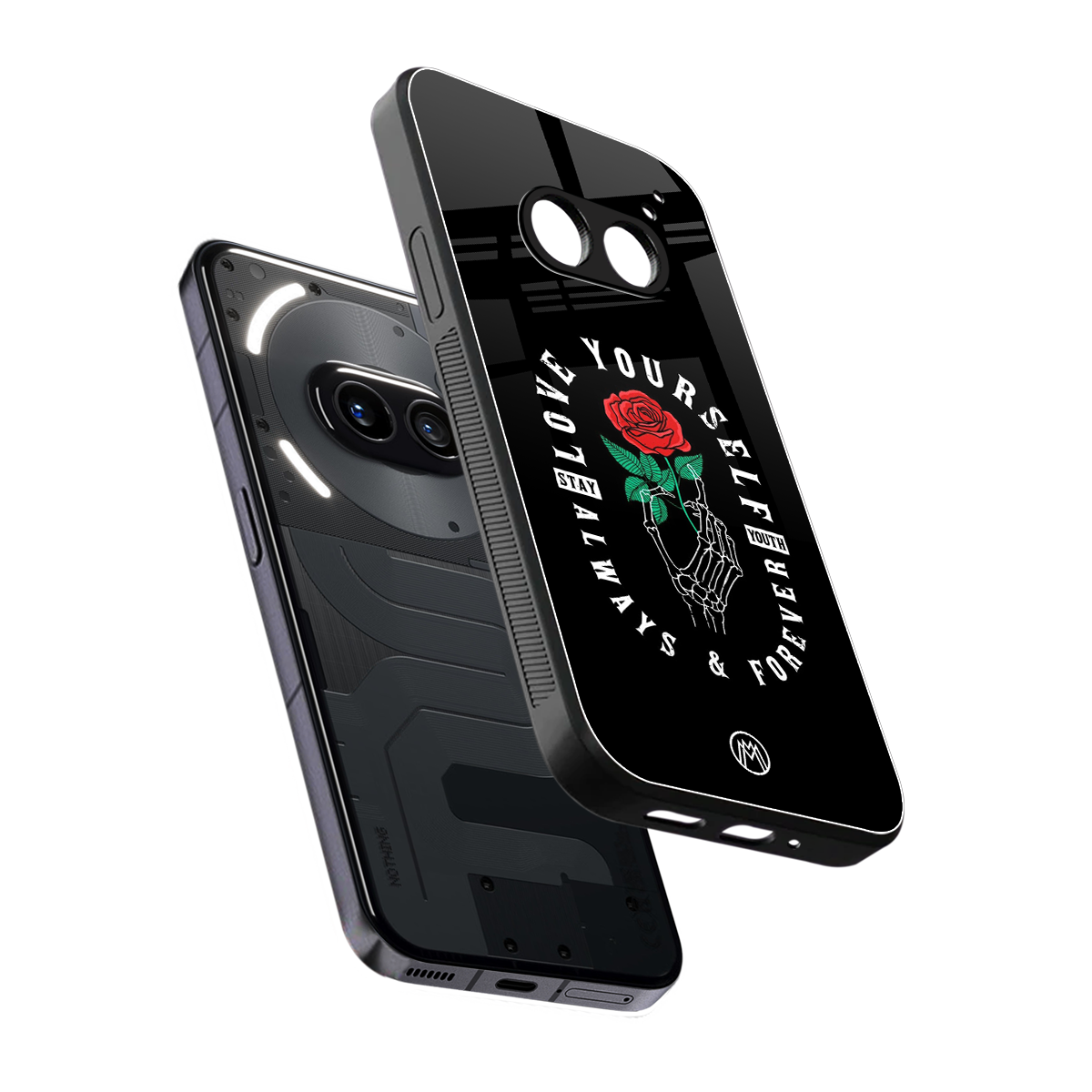 love yourself back phone cover | glass case for nothing phone 2a