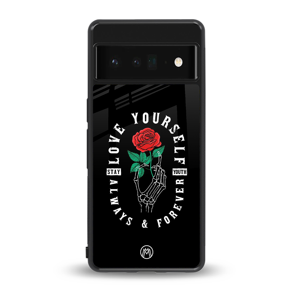 love yourself back phone cover | glass case for google pixel 6 pro