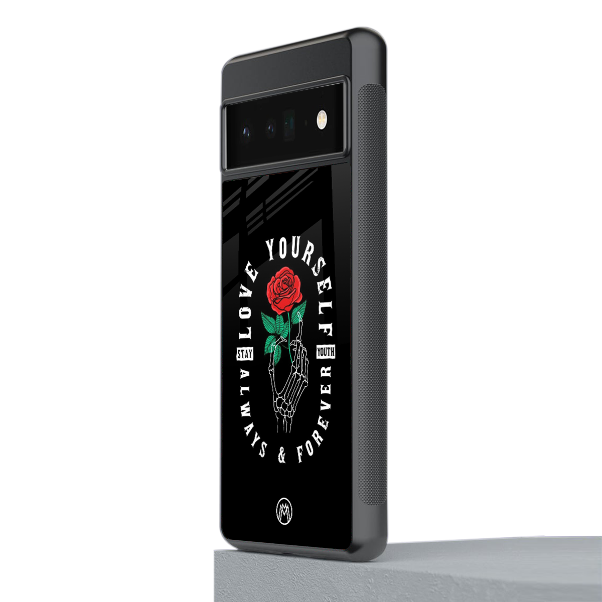 love yourself back phone cover | glass case for google pixel 6 pro