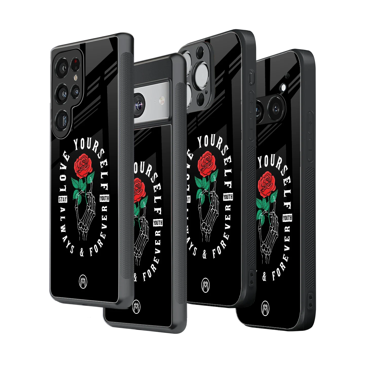 Stylish Glass Back Case for All Smartphones โ iPhone, Samsung, OnePlus, Pixel, Redmi, Oppo, Vivo, Motorola