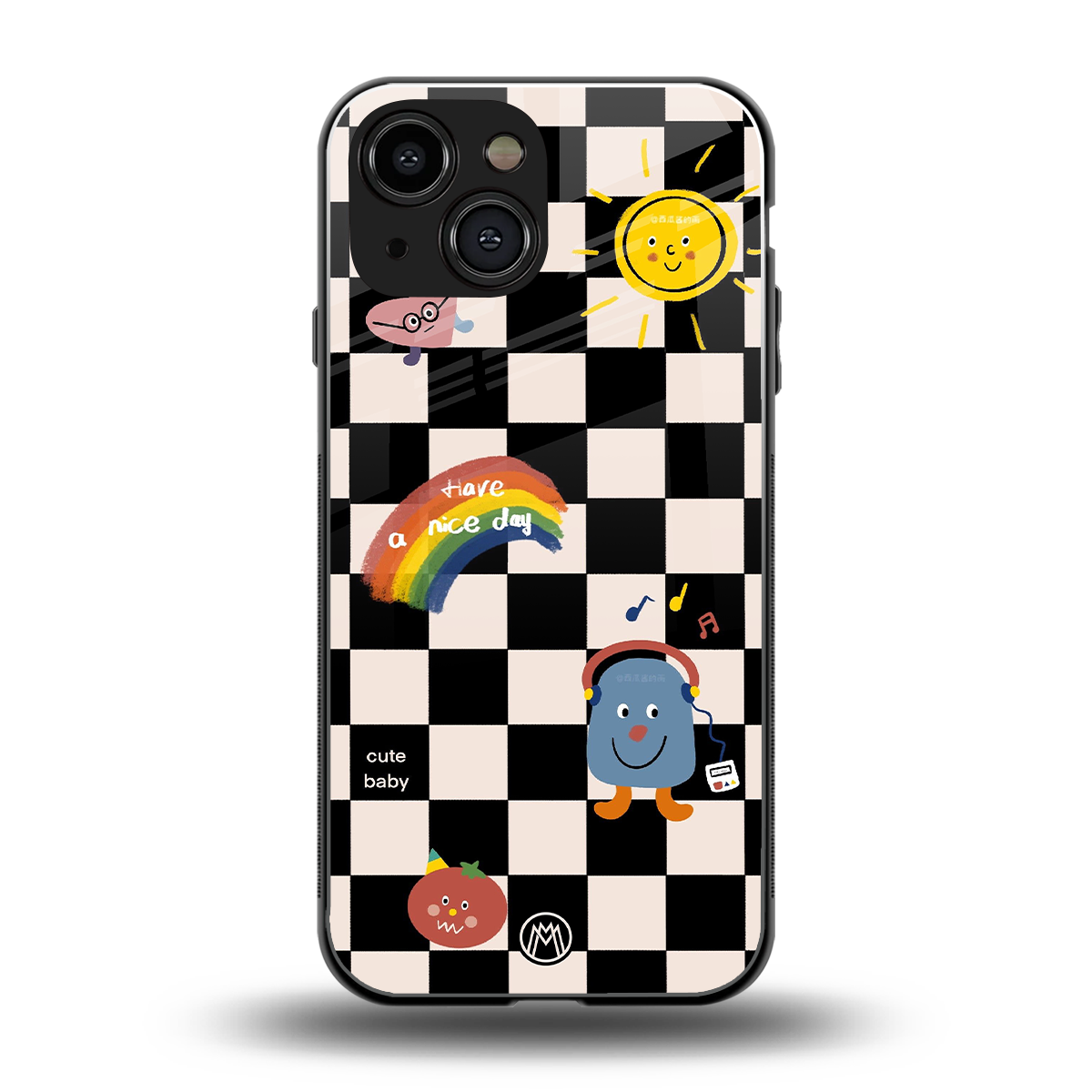 lunch break back phone cover | glass case for iphone 13 mini