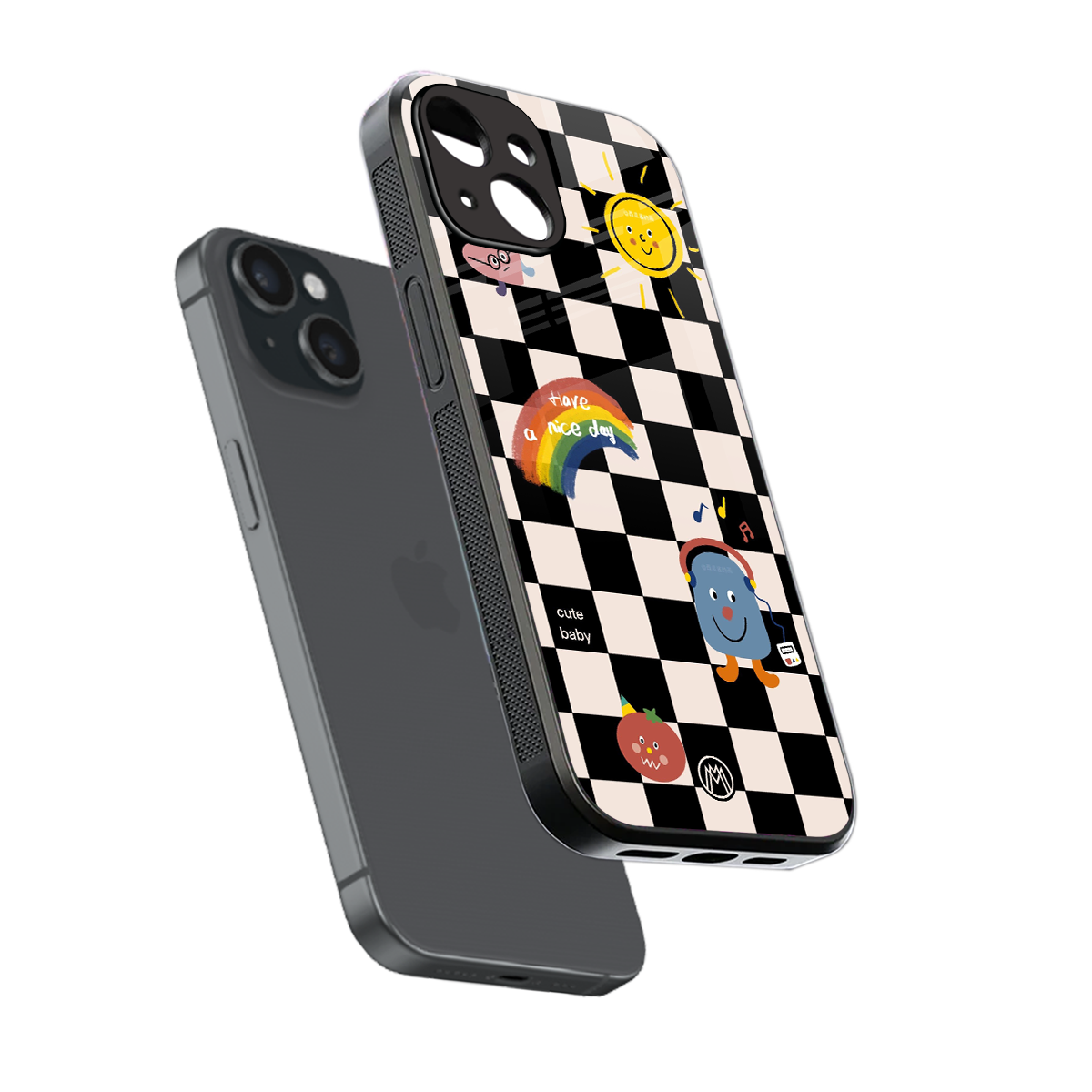 lunch break back phone cover | glass case for iphone 13 mini