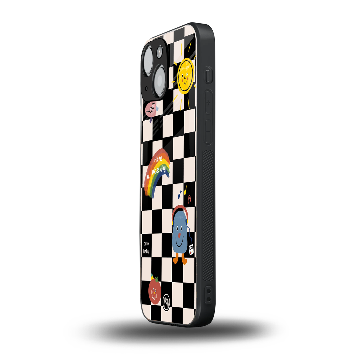 lunch break back phone cover | glass case for iphone 13 mini