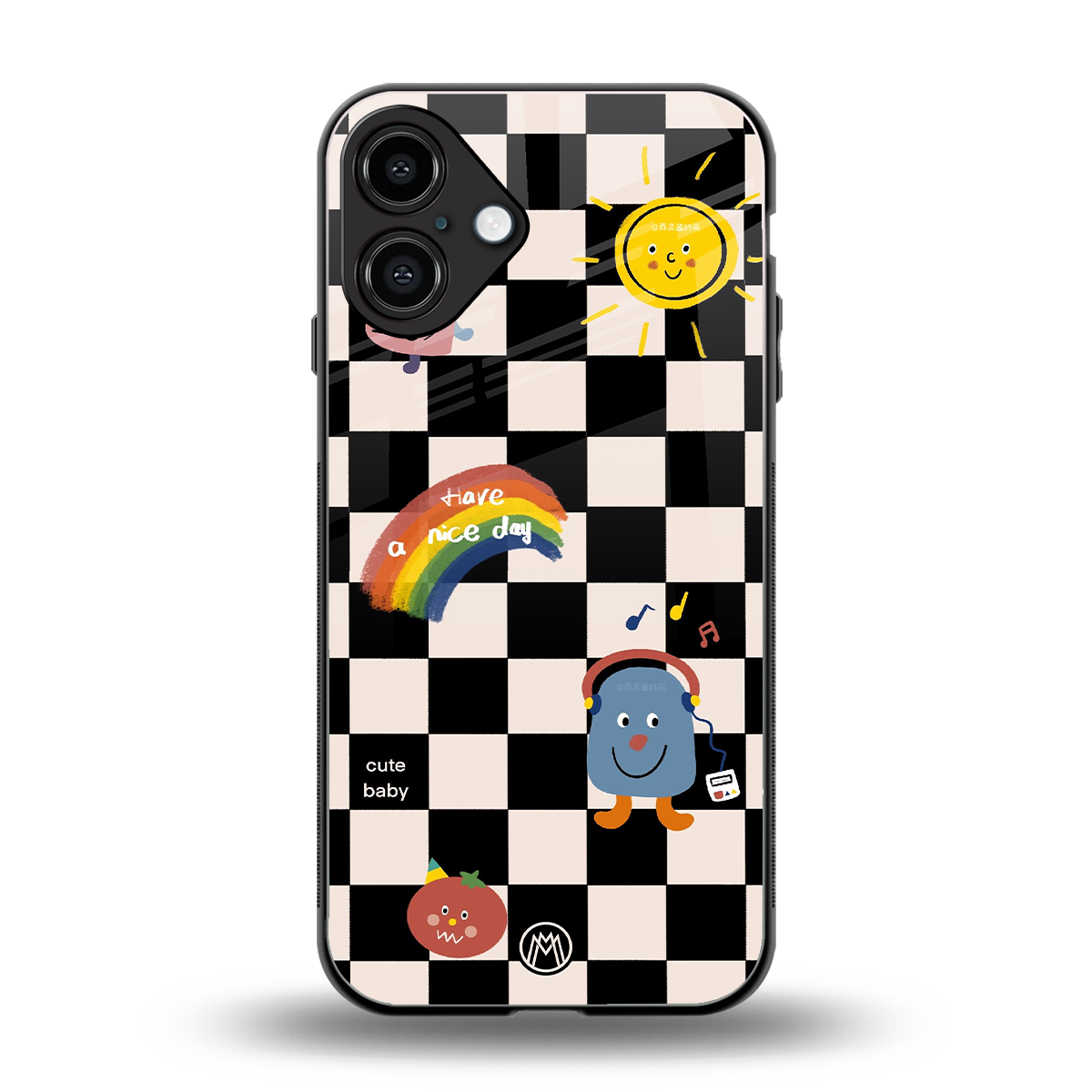 lunch break back phone cover | glass case for iphone 16 plus