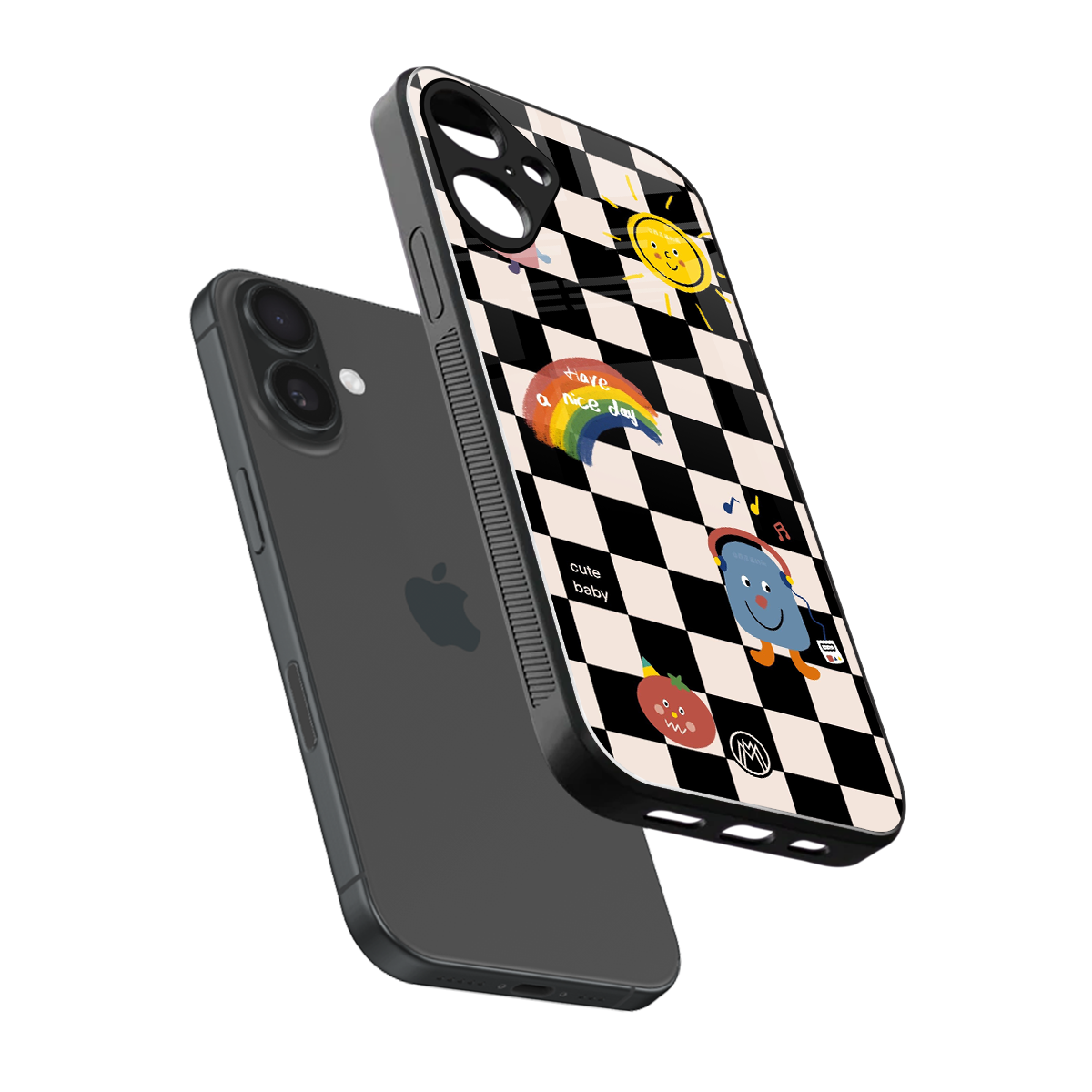 lunch break back phone cover | glass case for iphone 16 plus