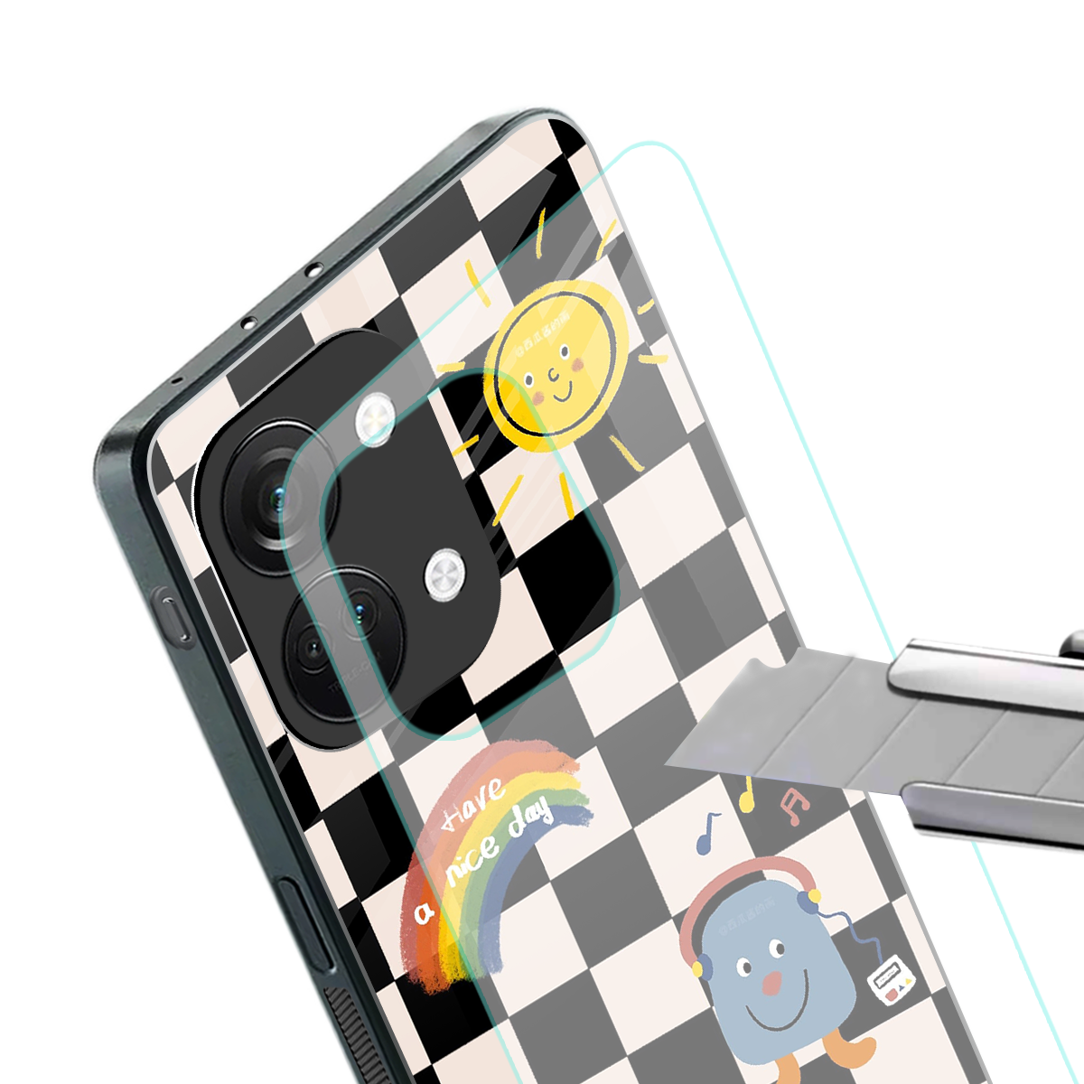 lunch break back phone cover | glass case for oneplus nord 3