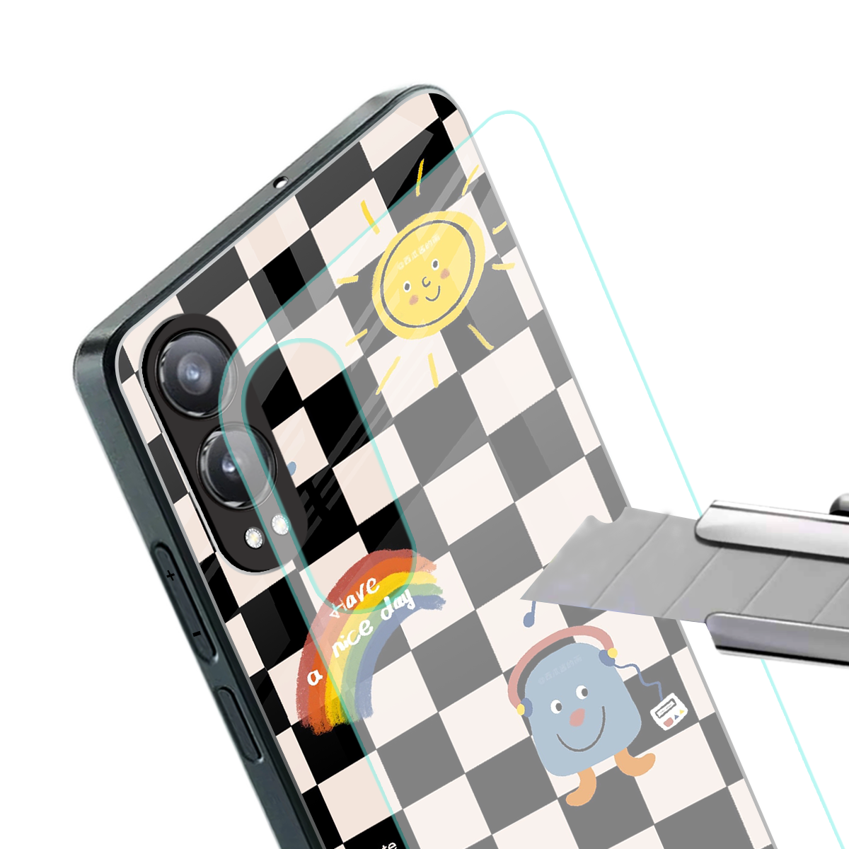 lunch break back phone cover | glass case for oneplus nord ce 4 lite