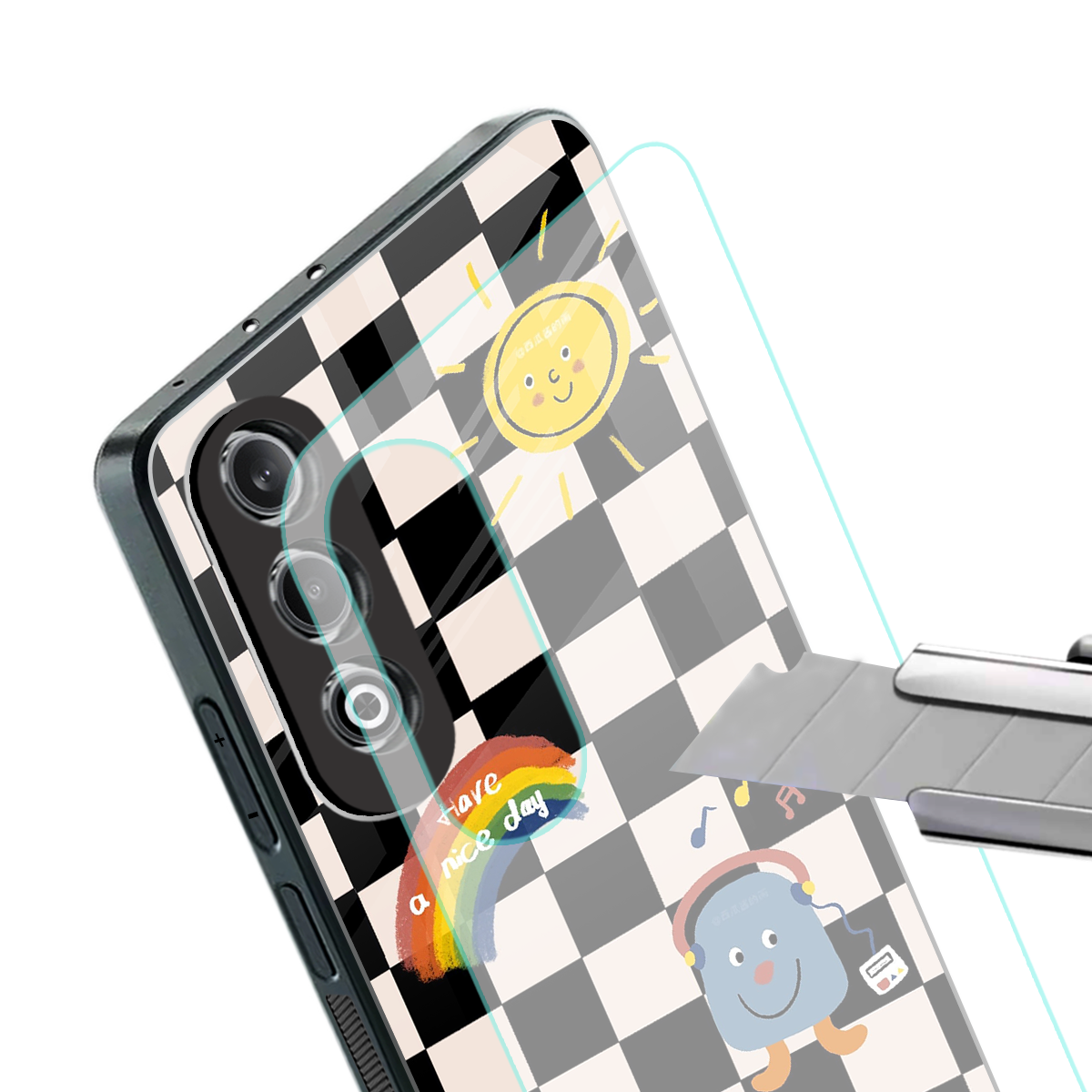 lunch break back phone cover | glass case for oneplus nord ce 4