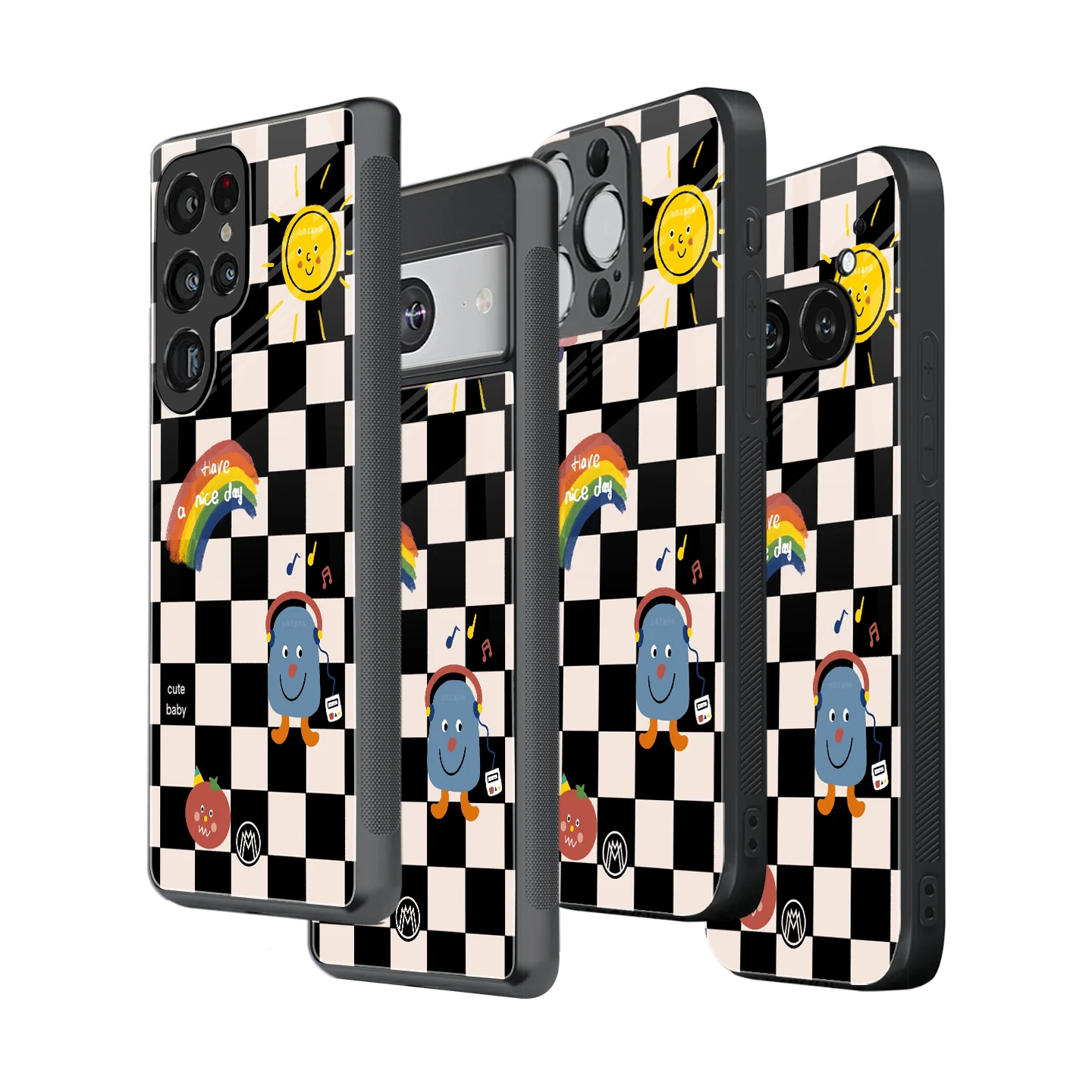Stylish Glass Back Case for All Smartphones โ iPhone, Samsung, OnePlus, Pixel, Redmi, Oppo, Vivo, Motorola