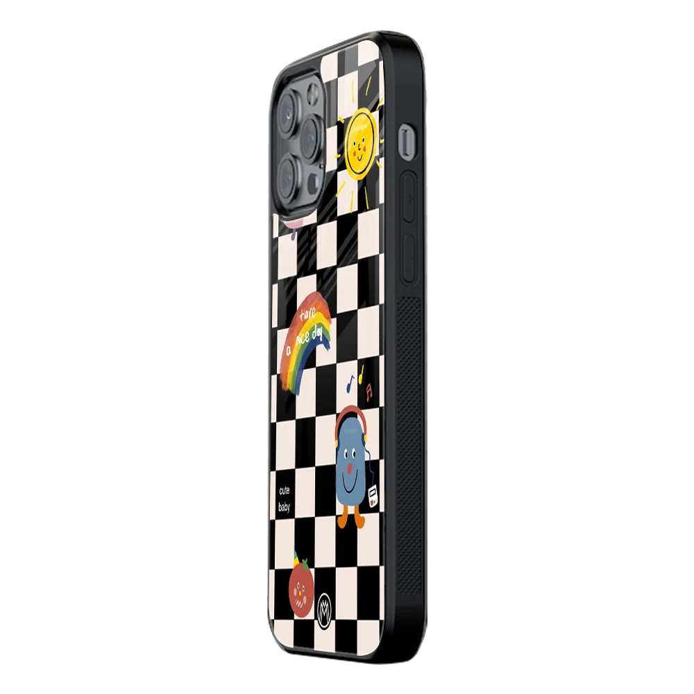 Slim Glass Back Phone Case for Multiple Brands โ iPhone, Samsung, Redmi, OnePlus, Oppo, Vivo
