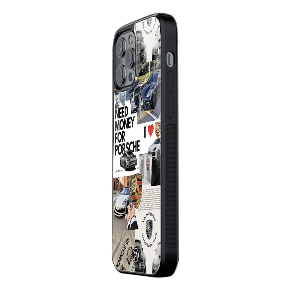 Slim Glass Back Phone Case for Multiple Brands โ iPhone, Samsung, Redmi, OnePlus, Oppo, Vivo