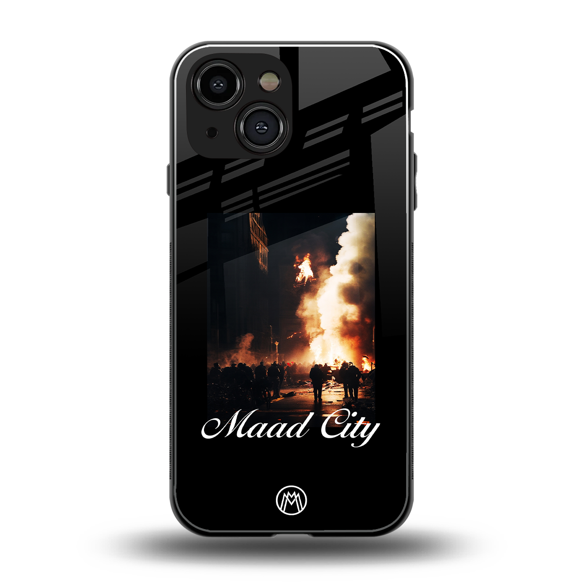 maad city back phone cover | glass case for iphone 13 mini