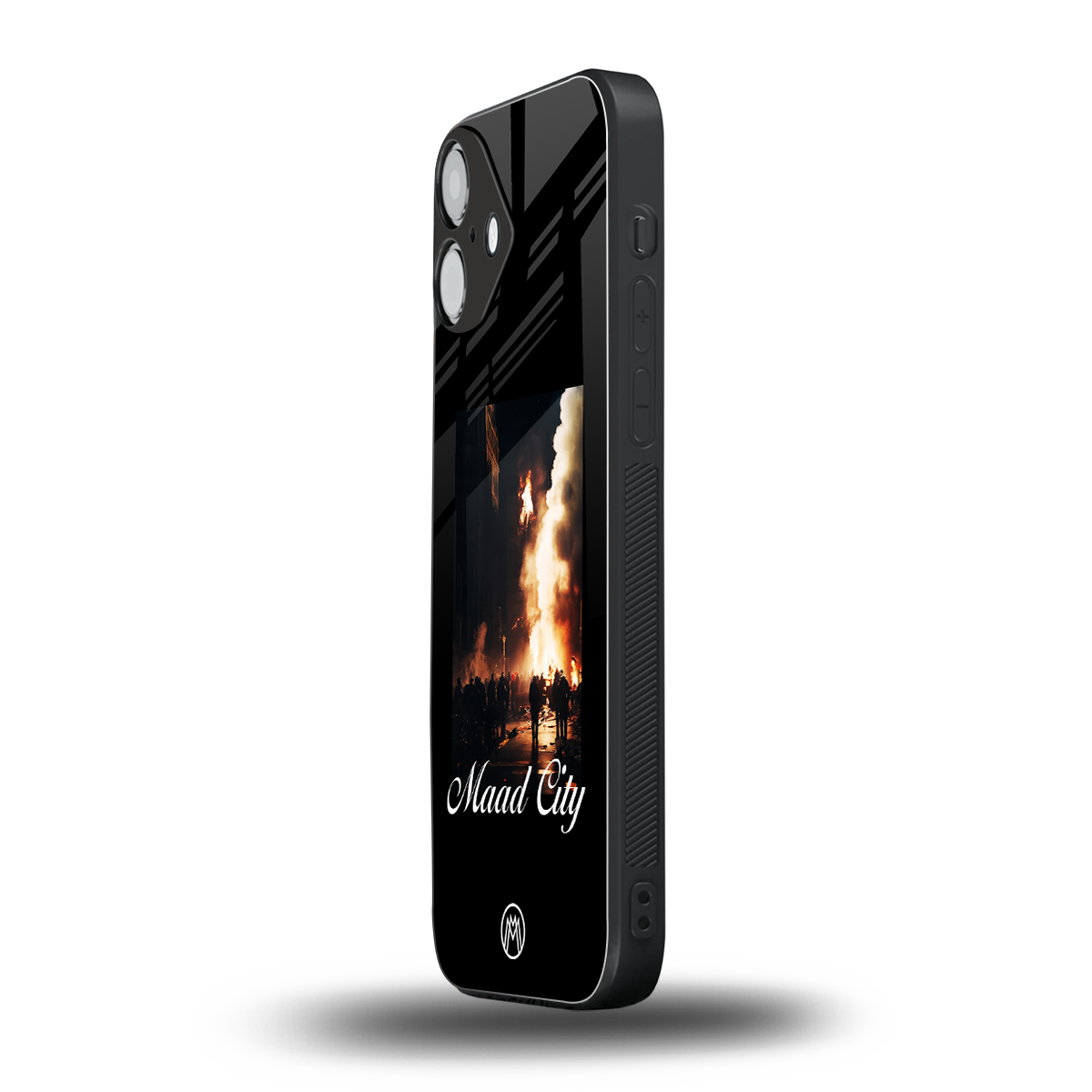 maad city back phone cover | glass case for iphone 16 plus