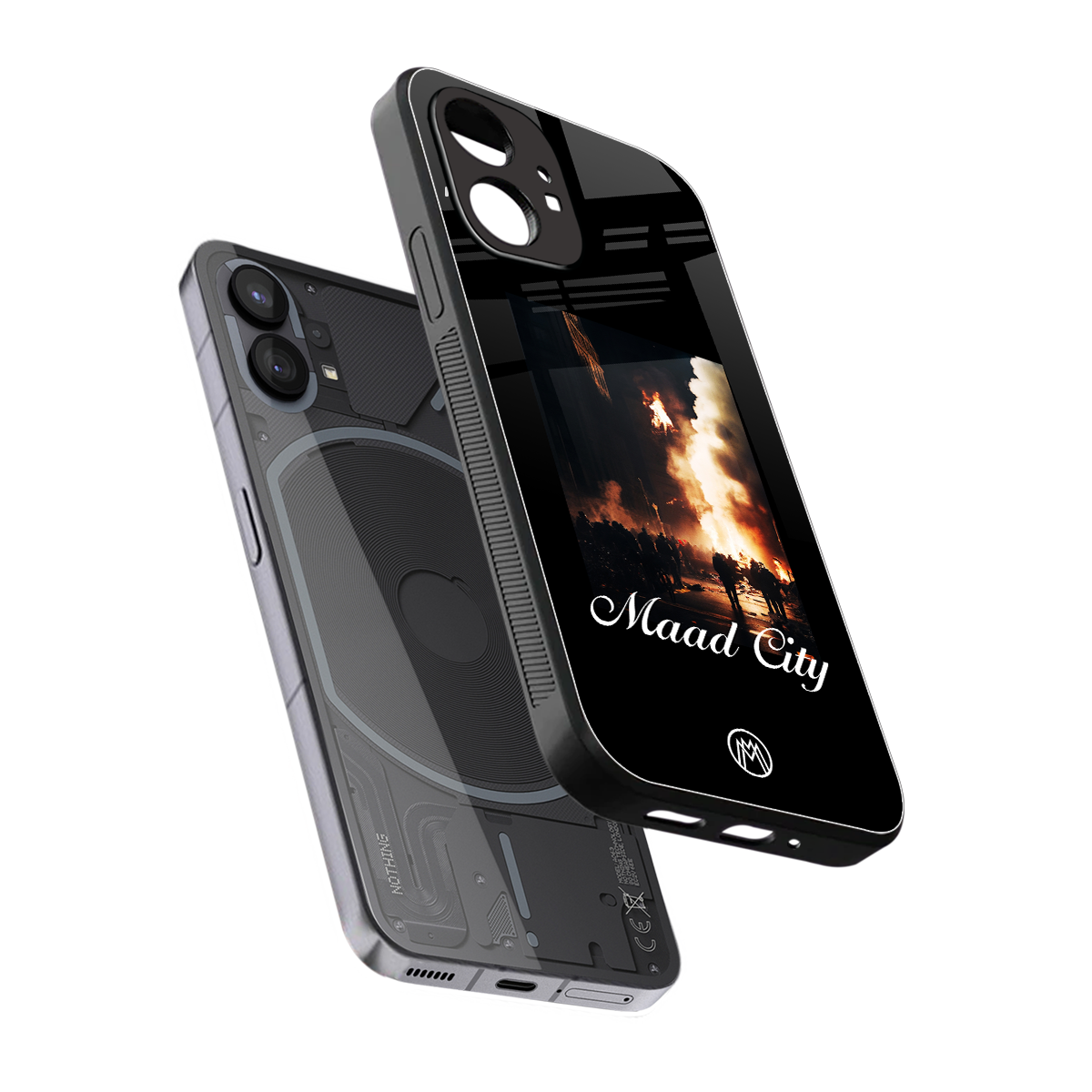 maad city back phone cover | glass case for nothing phone 1
