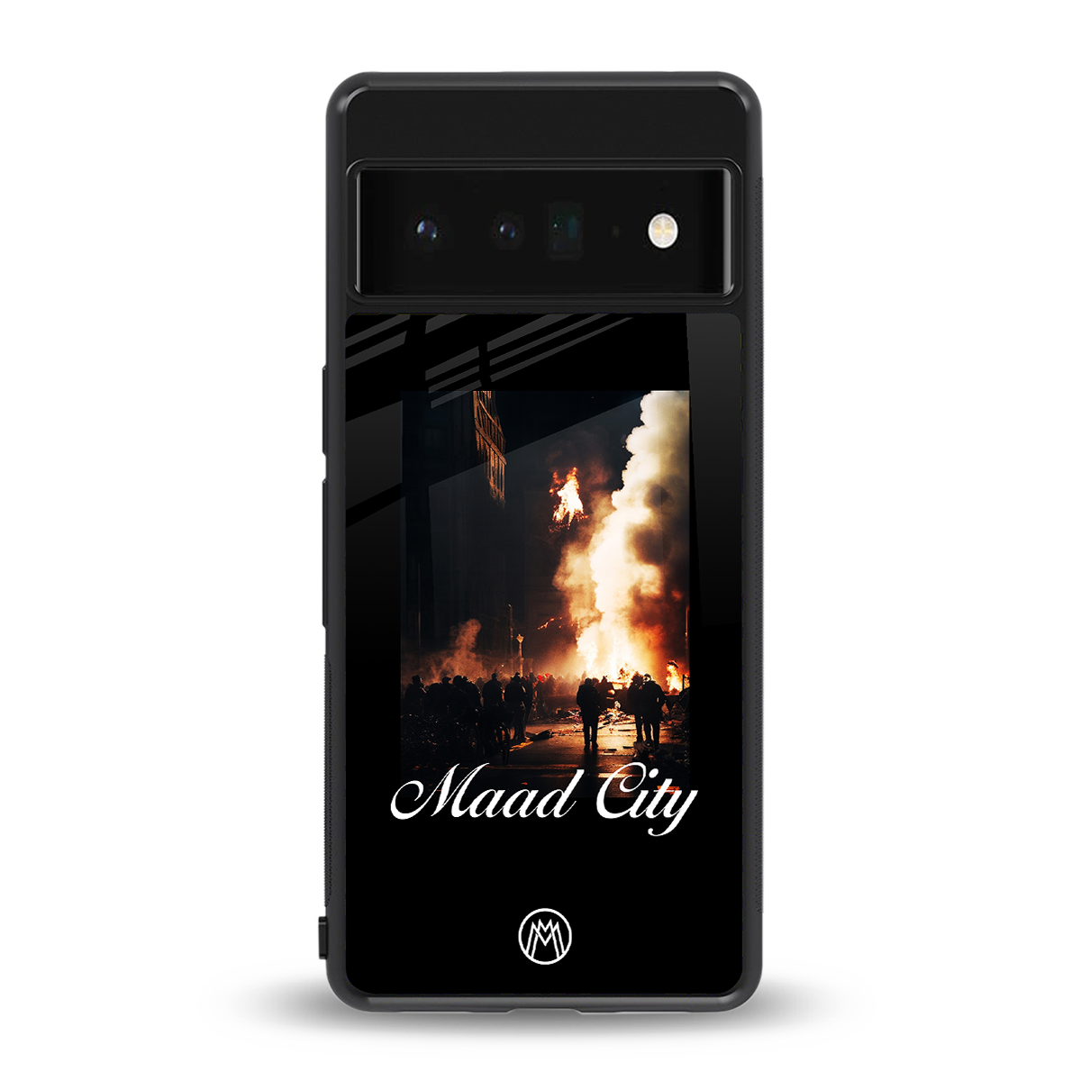 maad city back phone cover | glass case for google pixel 6 pro