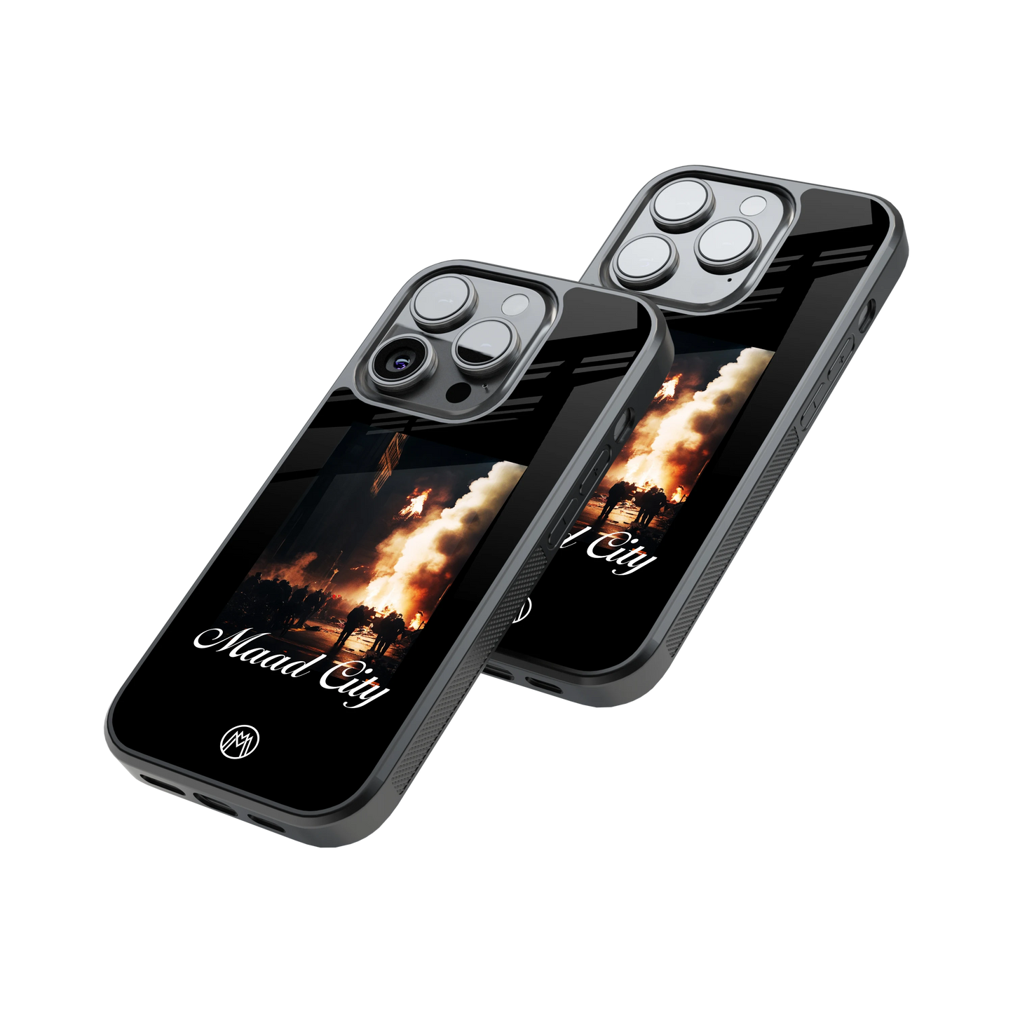 Protective Glass Back Phone Case Compatible with iPhone, Samsung, OnePlus, Pixel & More