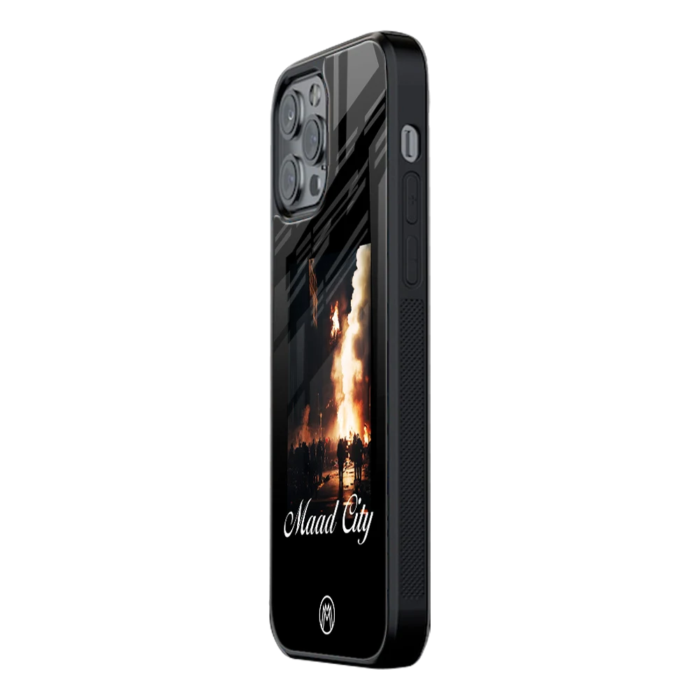 Slim Glass Back Phone Case for Multiple Brands โ iPhone, Samsung, Redmi, OnePlus, Oppo, Vivo