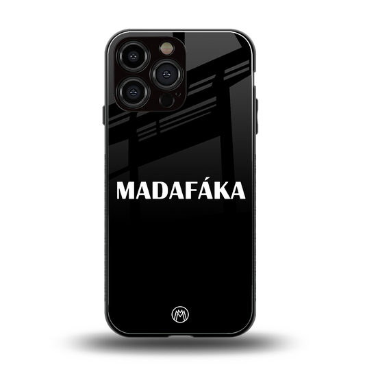 madafaka back phone cover | glass case for iphone 14 pro max