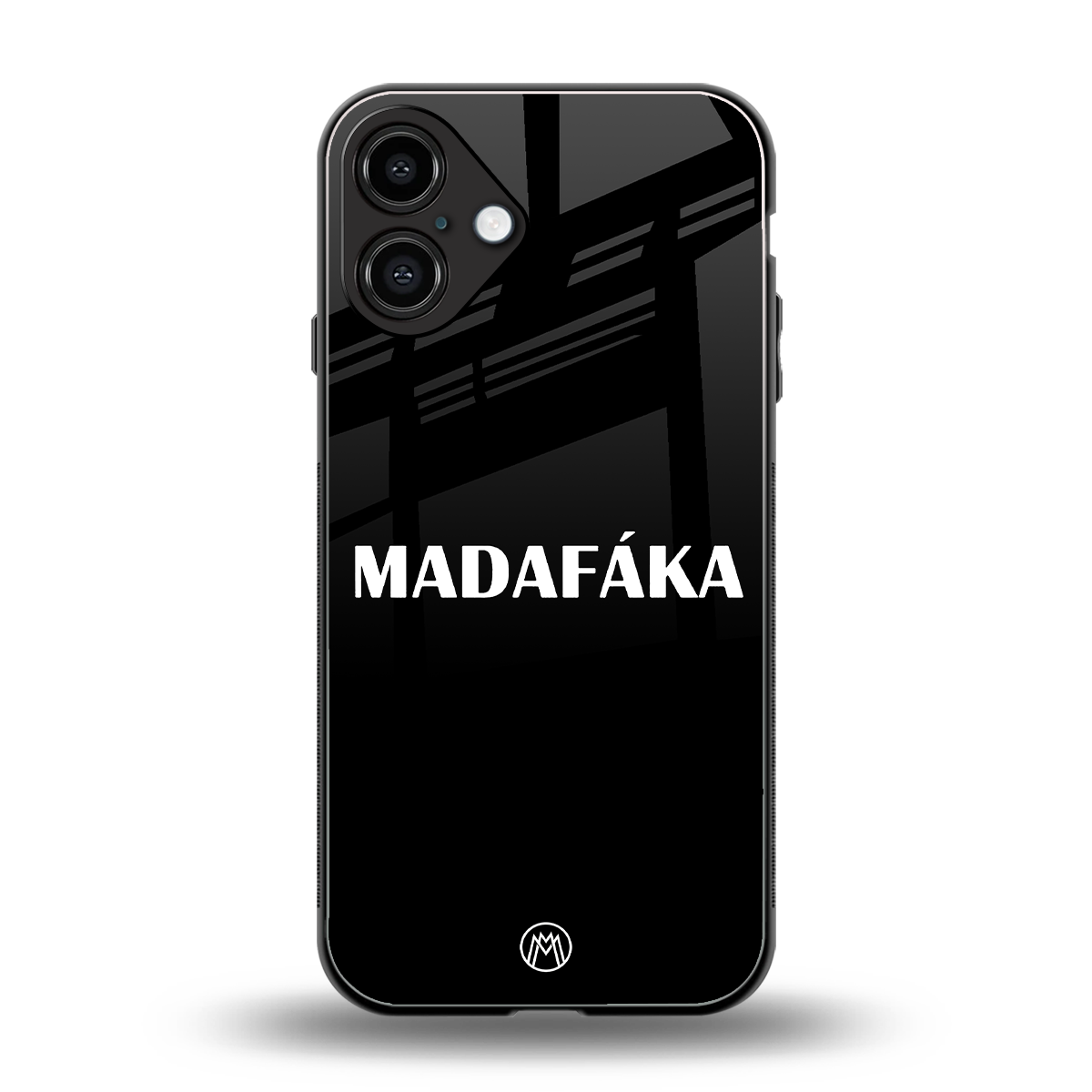 madafaka back phone cover | glass case for iphone 16 plus