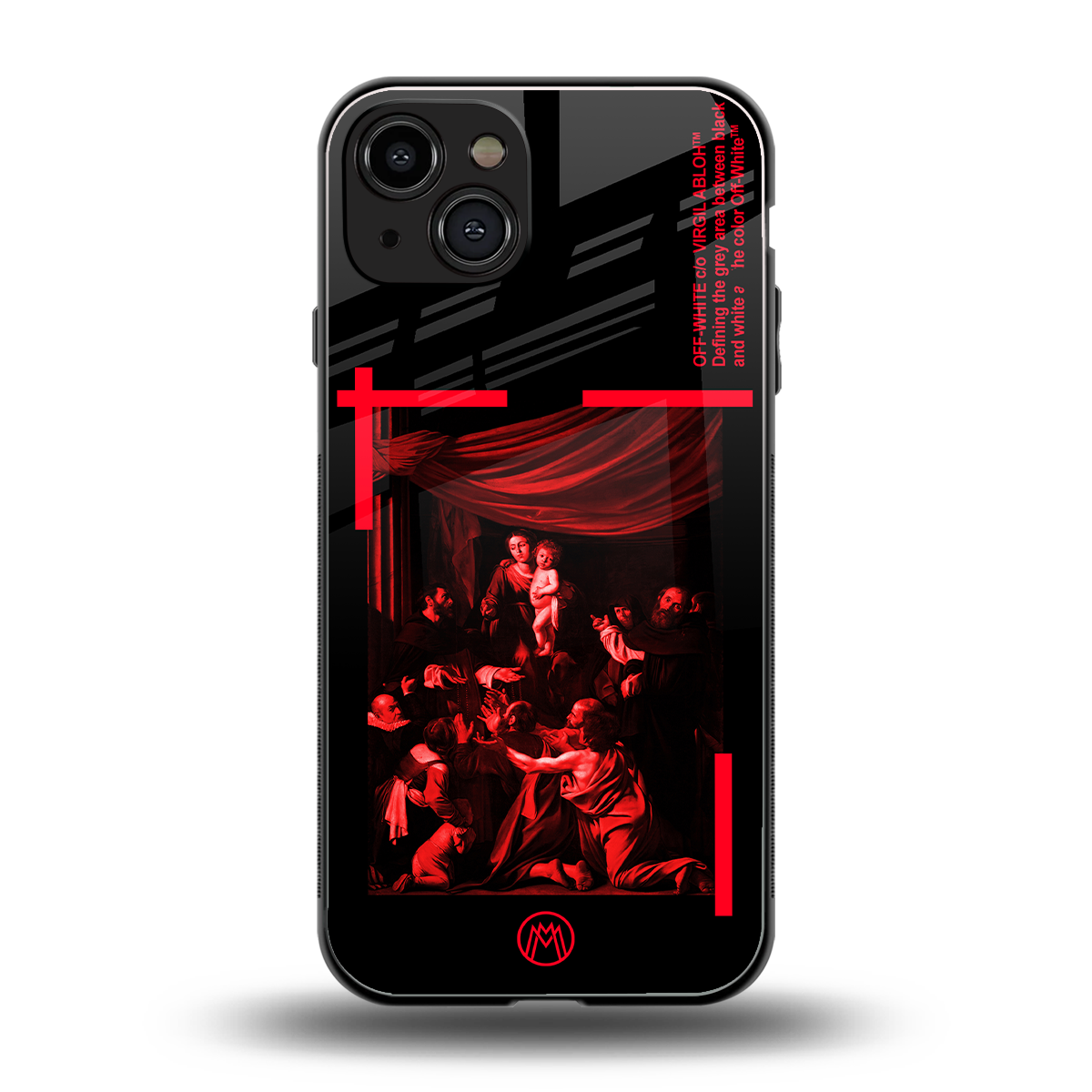 madonna of the rosary back phone cover | glass case for iphone 15