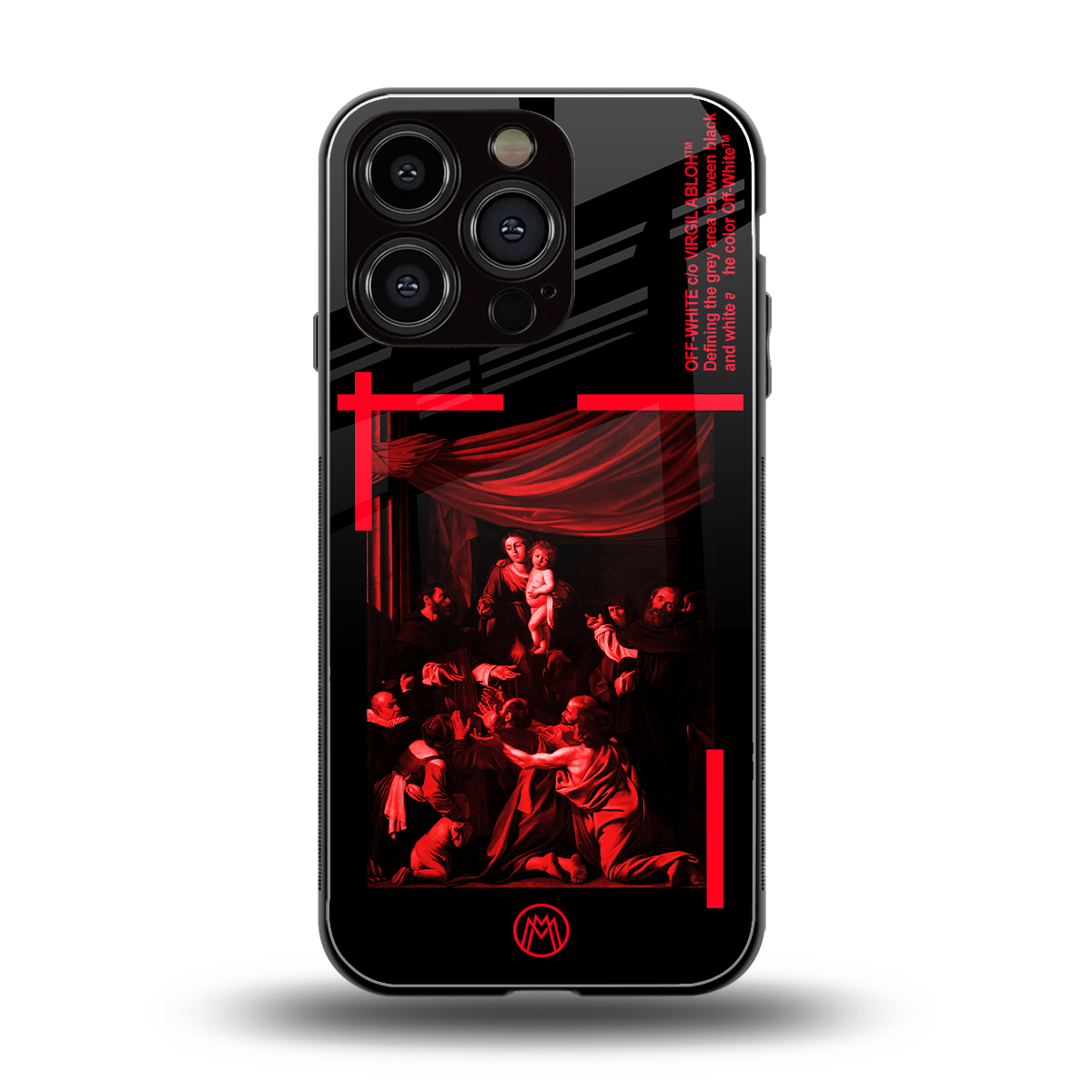 madonna of the rosary back phone cover | glass case for iphone 16 pro