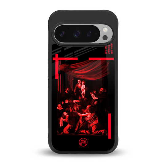 madonna of the rosary back phone cover | glass case for google pixel 9 pro