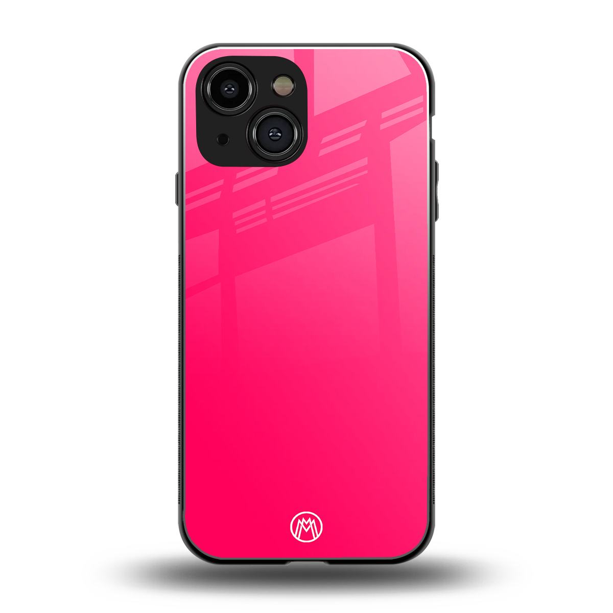 magenta paradise back phone cover | glass case for iphone 13 mini