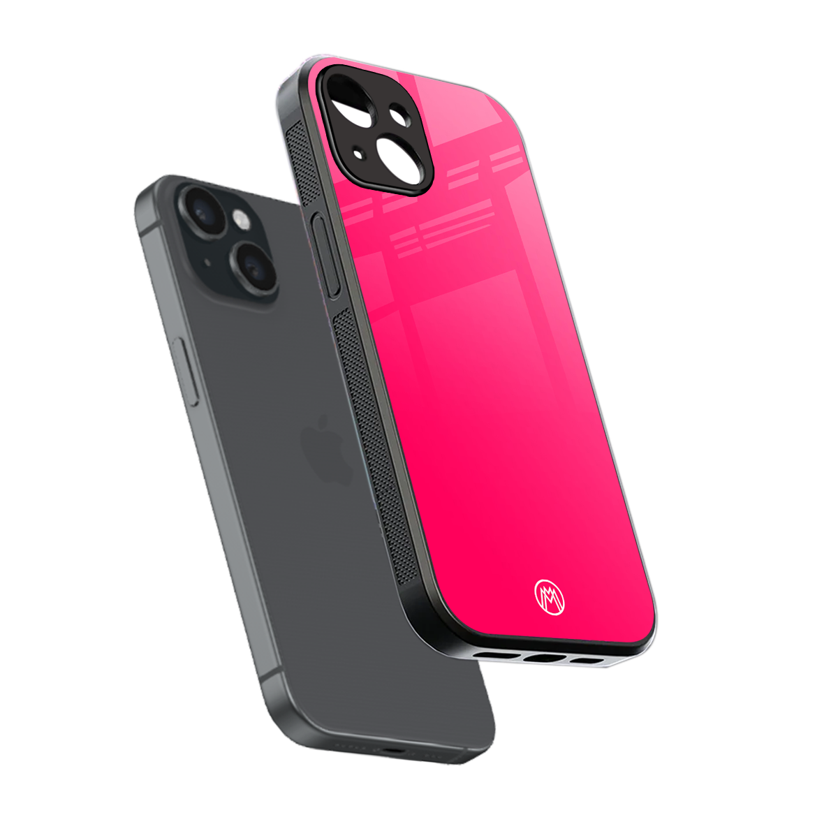 magenta paradise back phone cover | glass case for iphone 13 mini