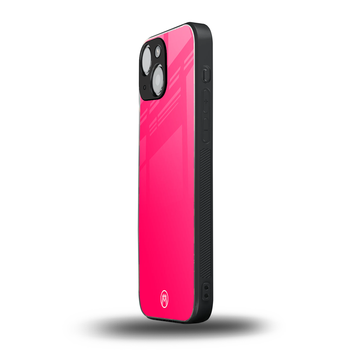 magenta paradise back phone cover | glass case for iphone 13 mini