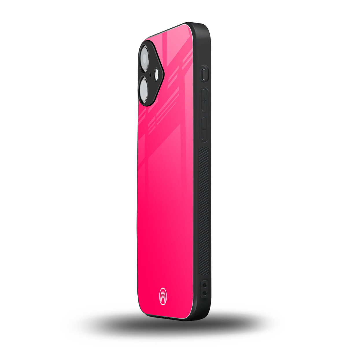 magenta paradise back phone cover | glass case for iphone 16 plus