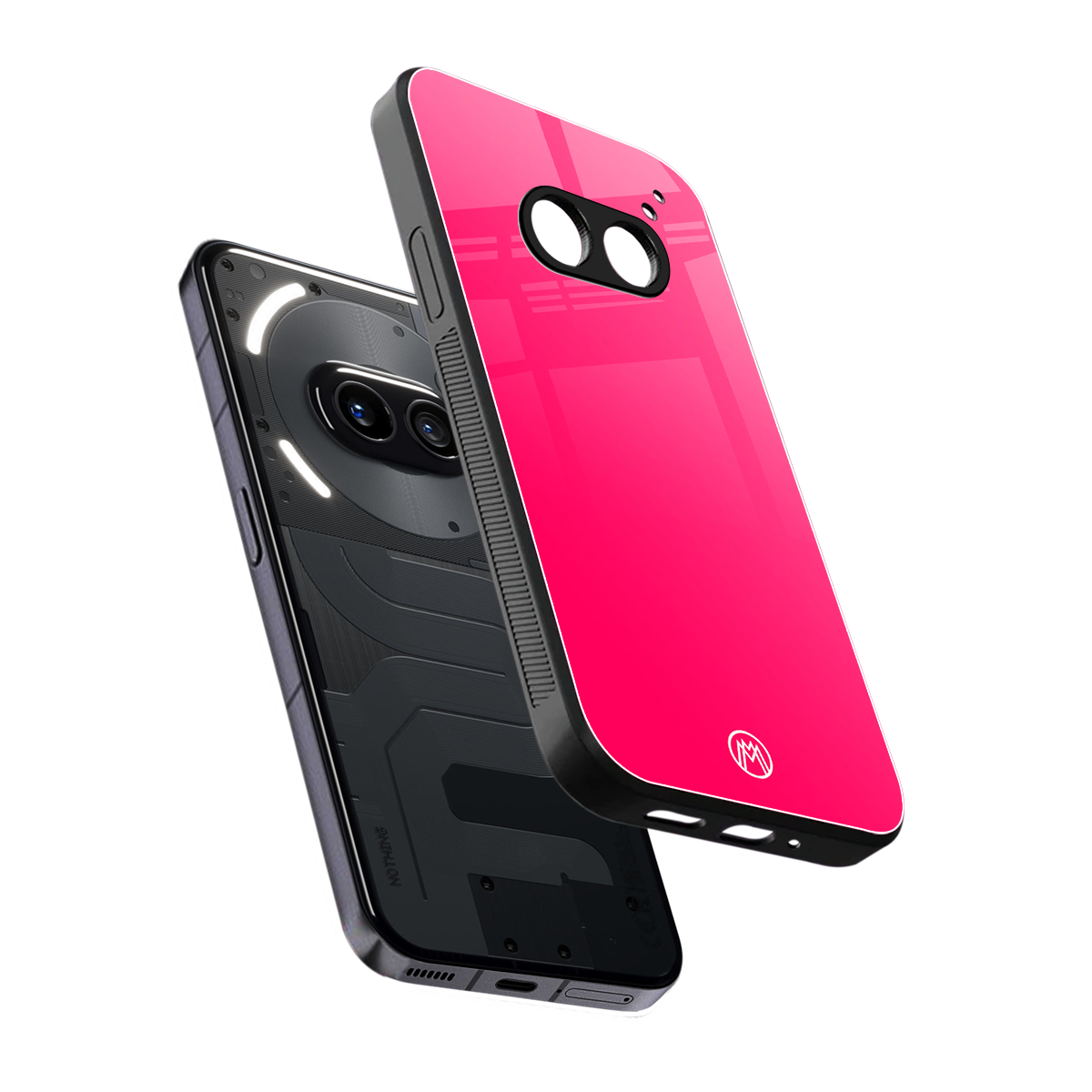 magenta paradise back phone cover | glass case for nothing phone 2a