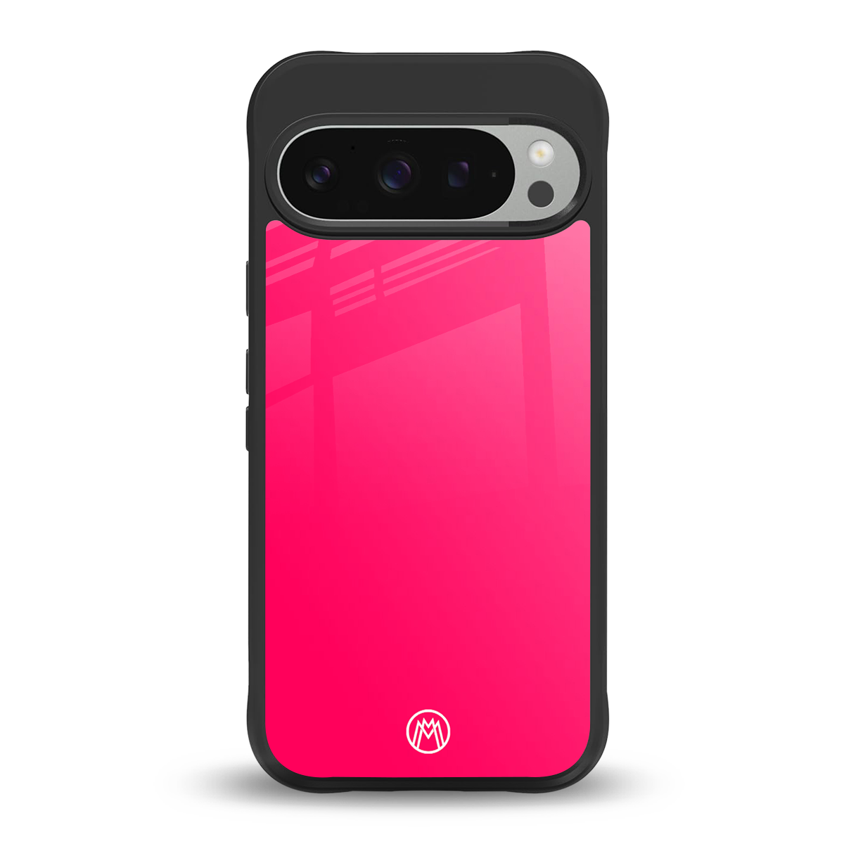 magenta paradise back phone cover | glass case for google pixel 9 pro