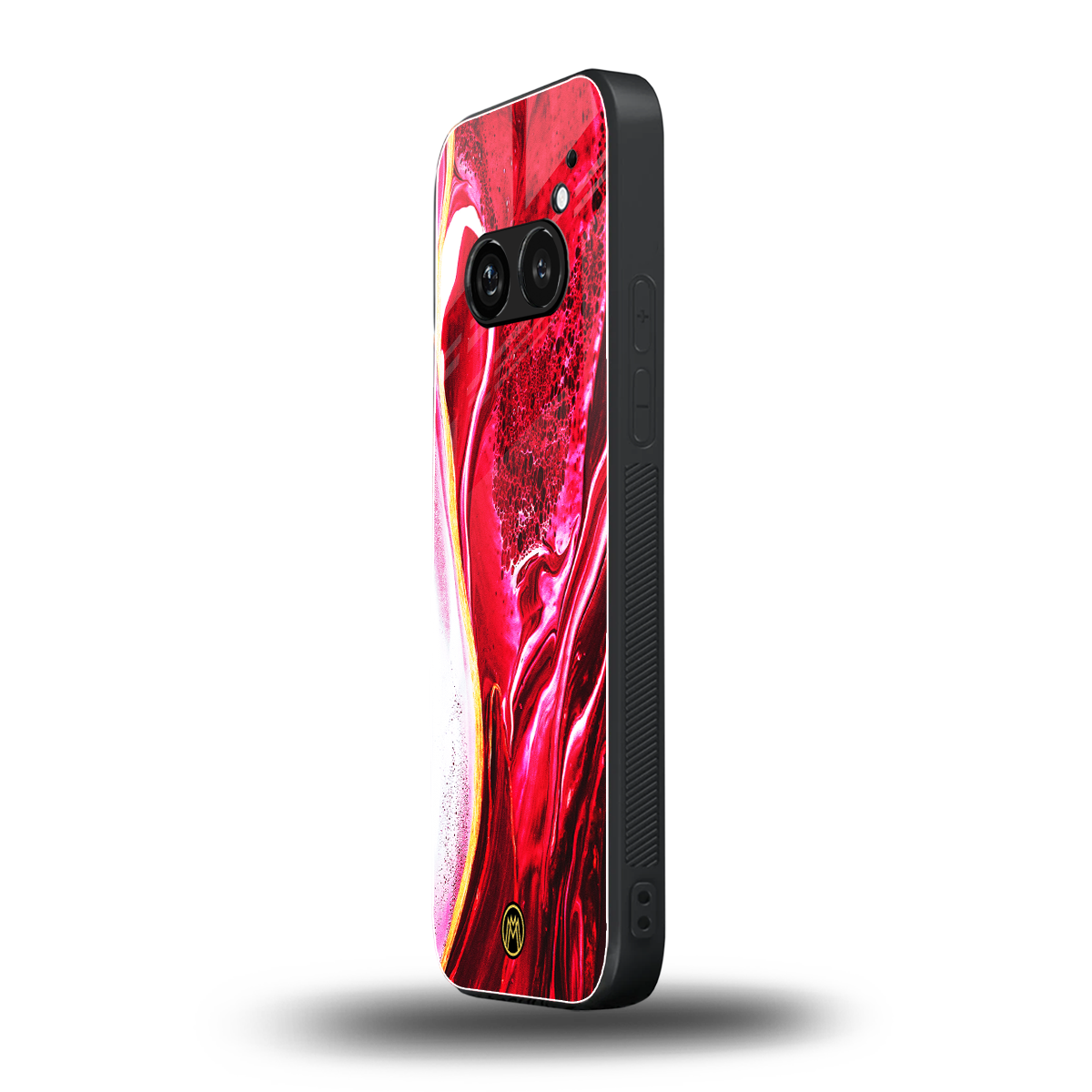 magical pink liquid marble back phone cover | glass case for nothing phone 2a