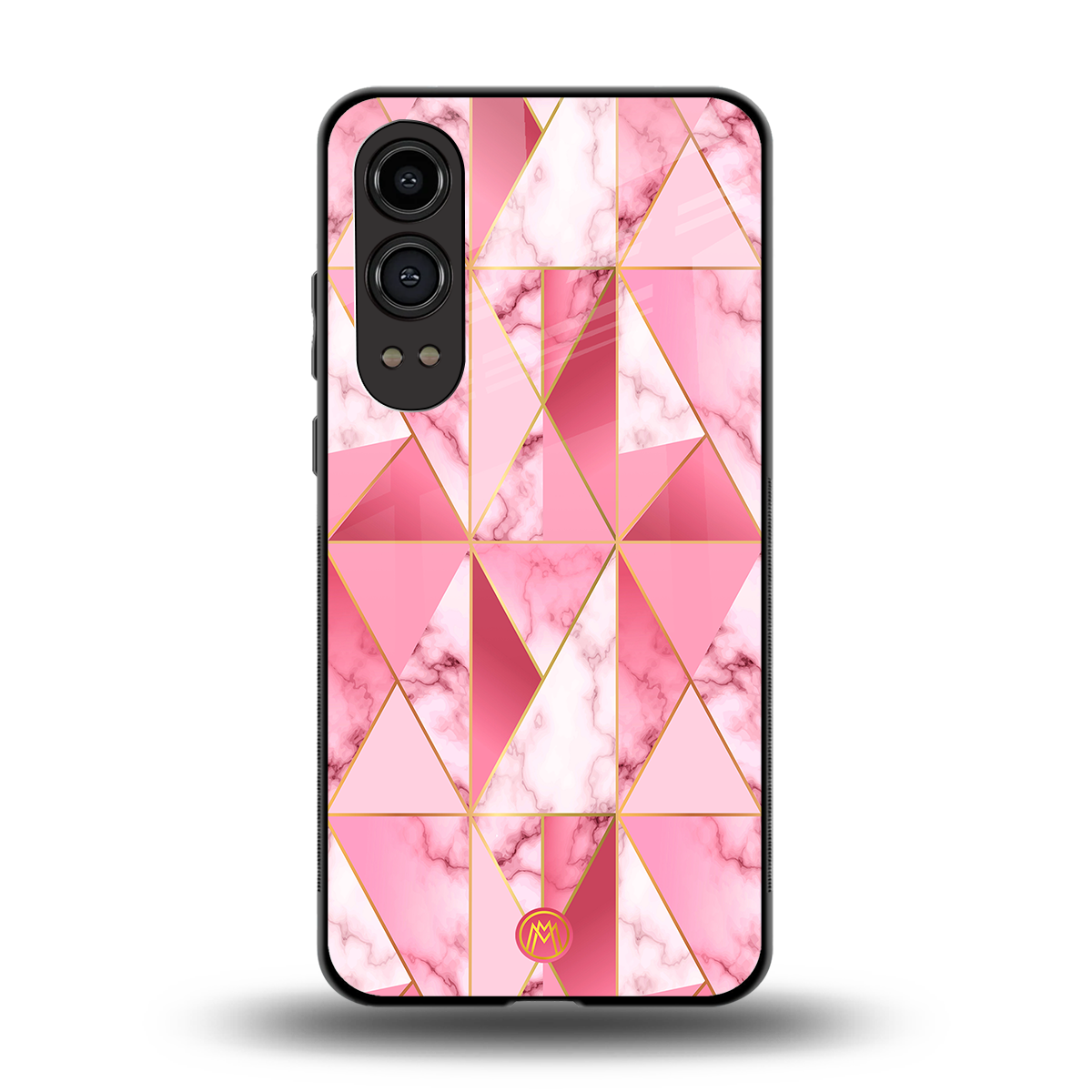 magical pink marble back phone cover | glass case for oneplus nord ce 4 lite