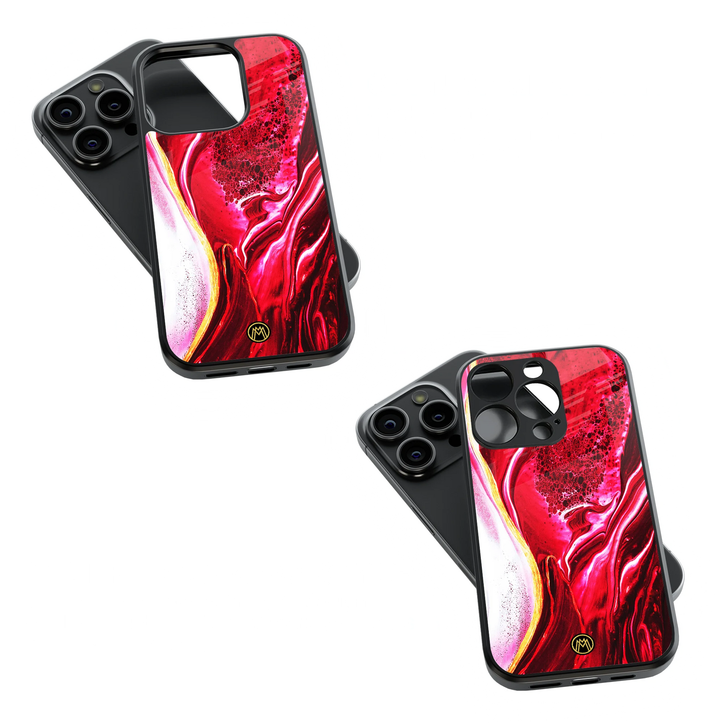 Trendy Glass Back Mobile Case for iPhone, Samsung, Redmi, OnePlus, Google Pixel, Motorola