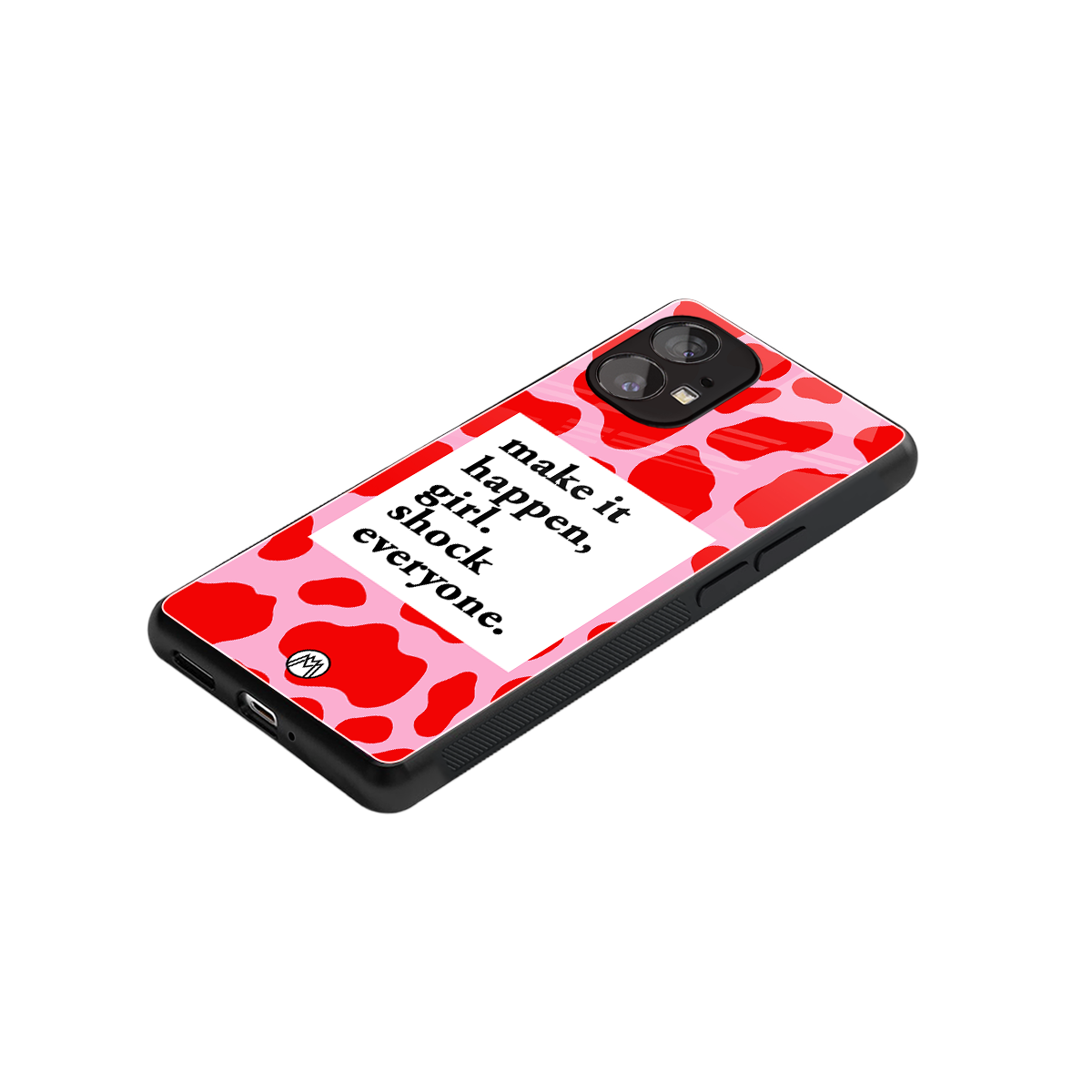 make it happen girl back phone cover | glass case for nothing phone 1