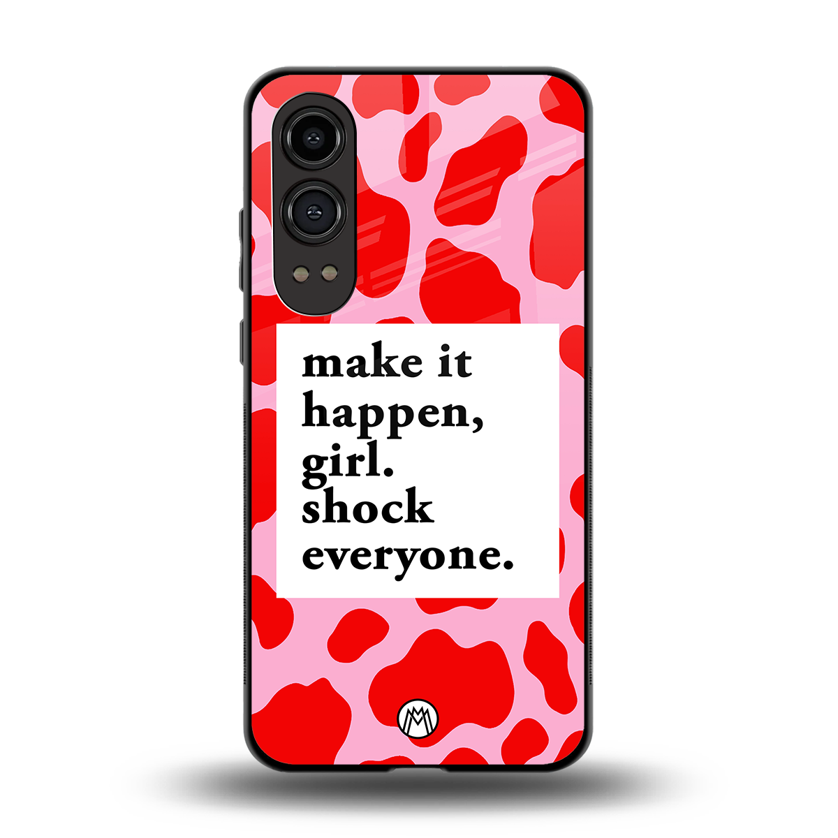 make it happen girl back phone cover | glass case for oneplus nord ce 4 lite