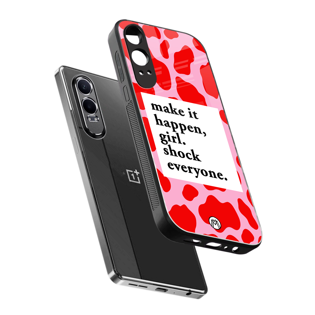make it happen girl back phone cover | glass case for oneplus nord ce 4 lite