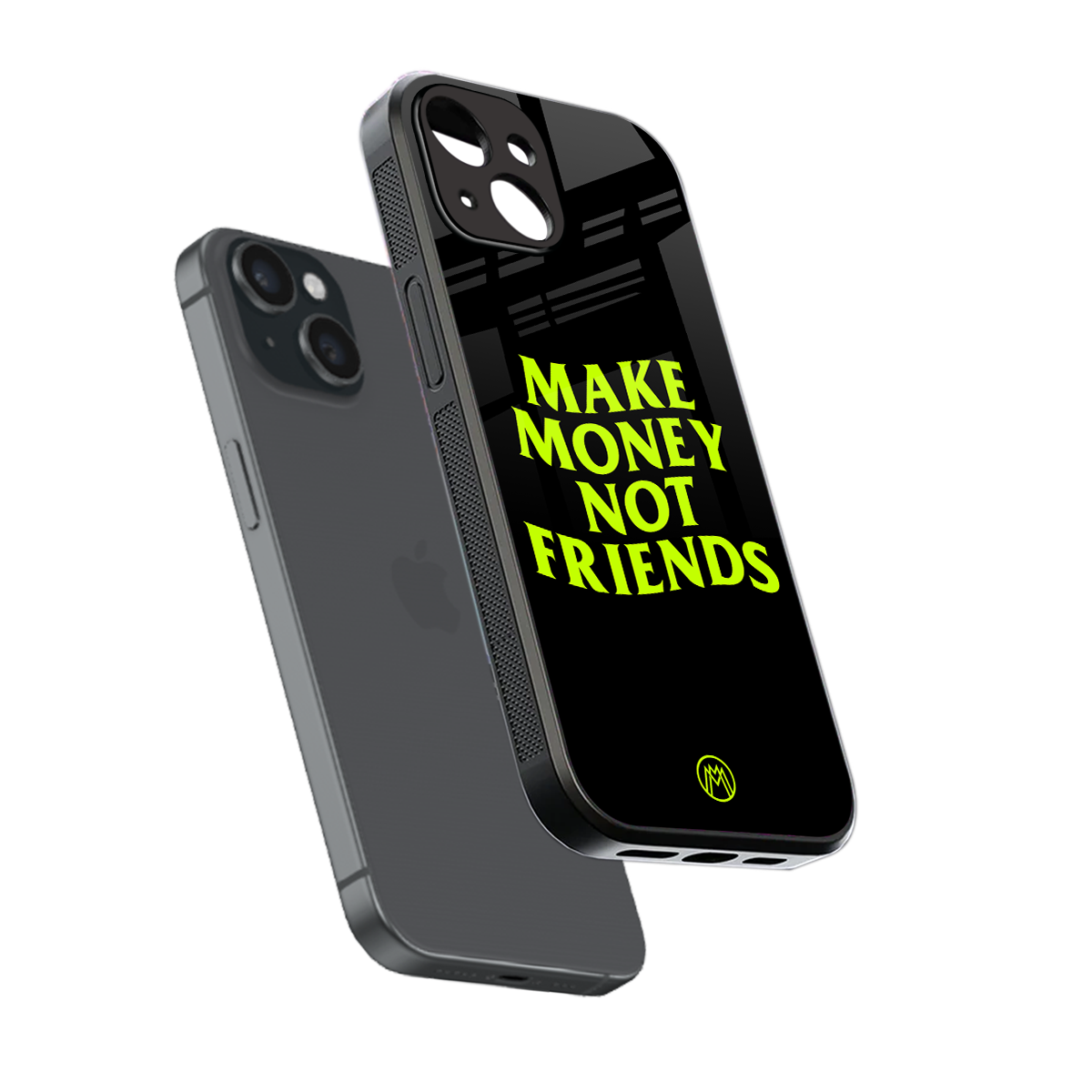 make money not friends back phone cover | glass case for iphone 13 mini