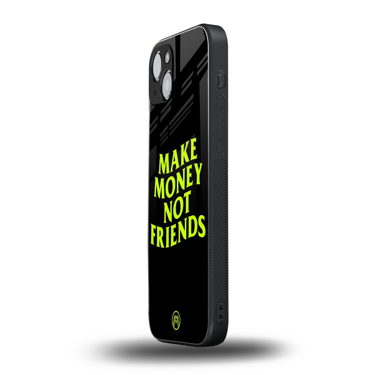 make money not friends back phone cover | glass case for iphone 15 plus