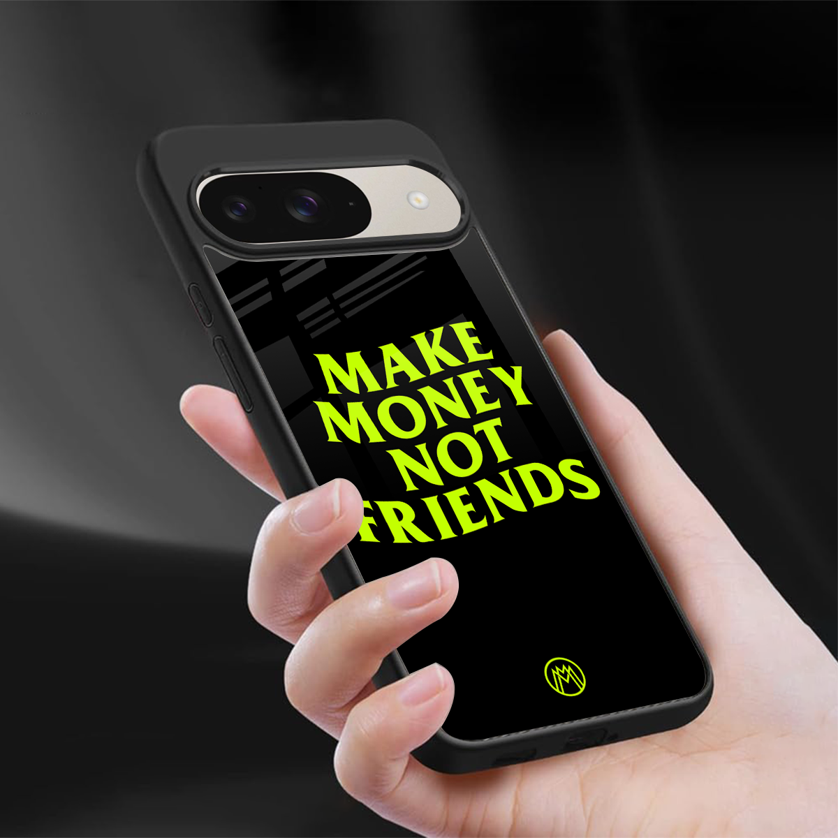 make money not friends back phone cover | glass case for google pixel 9