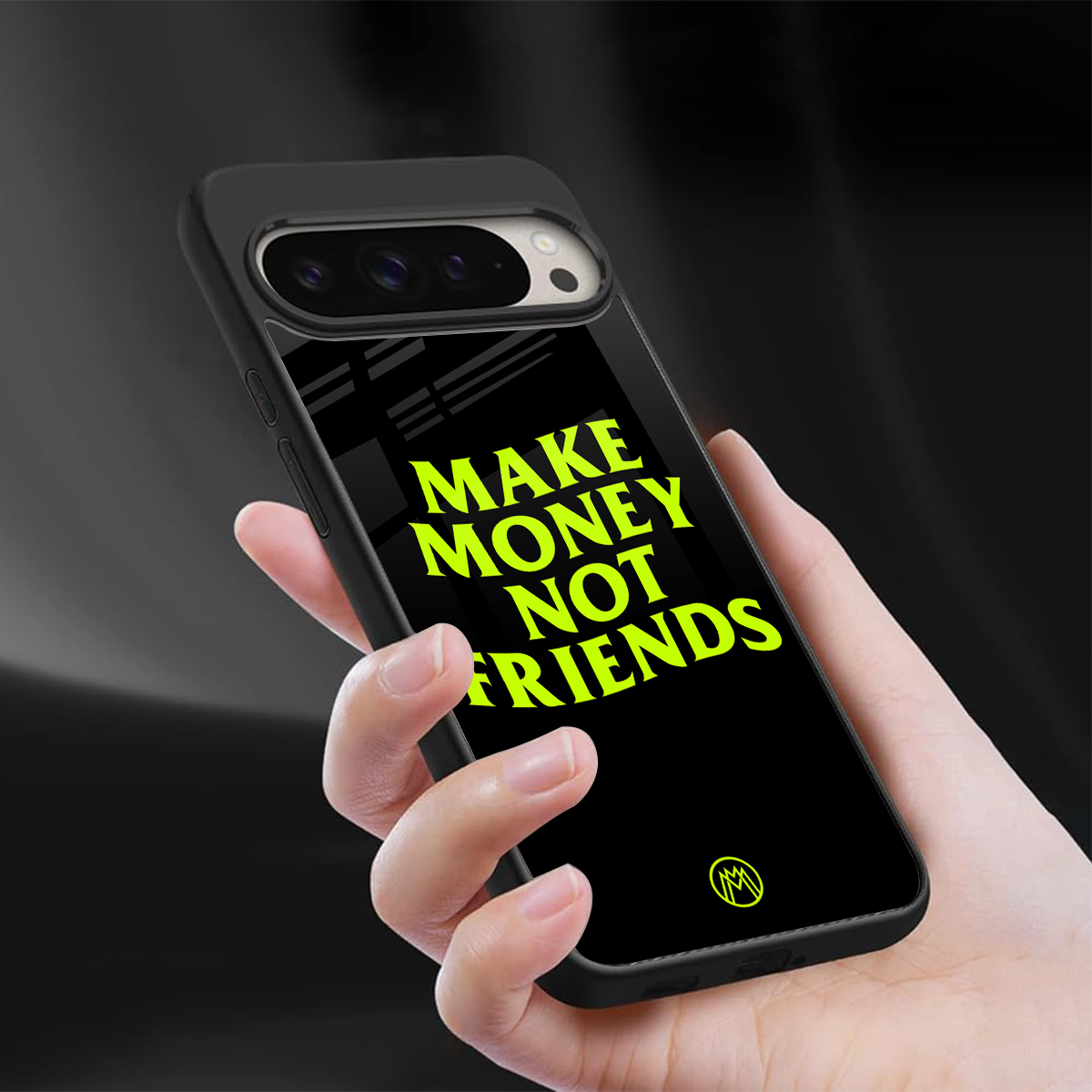 make money not friends back phone cover | glass case for google pixel 9 pro xl