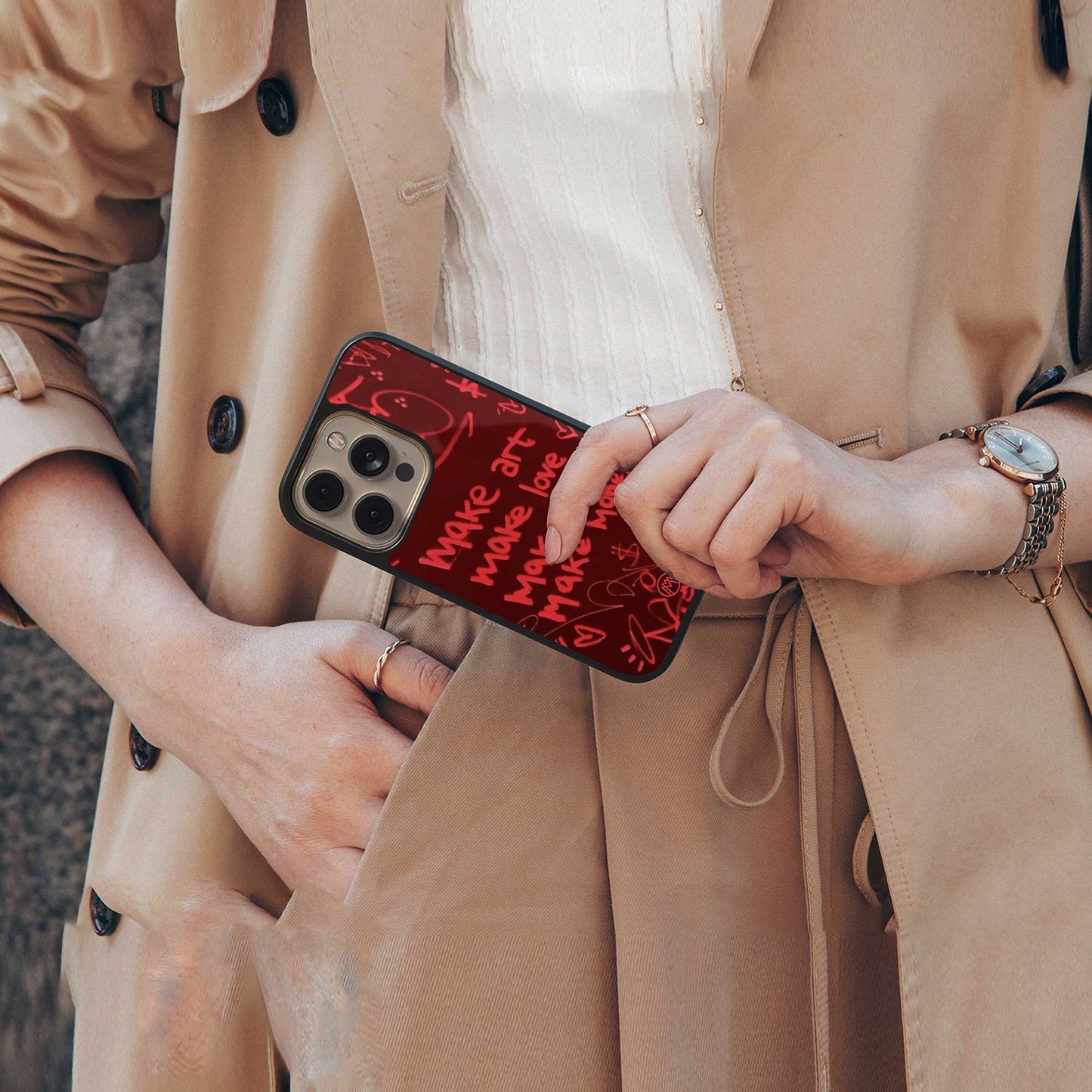 make magic back phone cover | glass case for iphone 13 mini