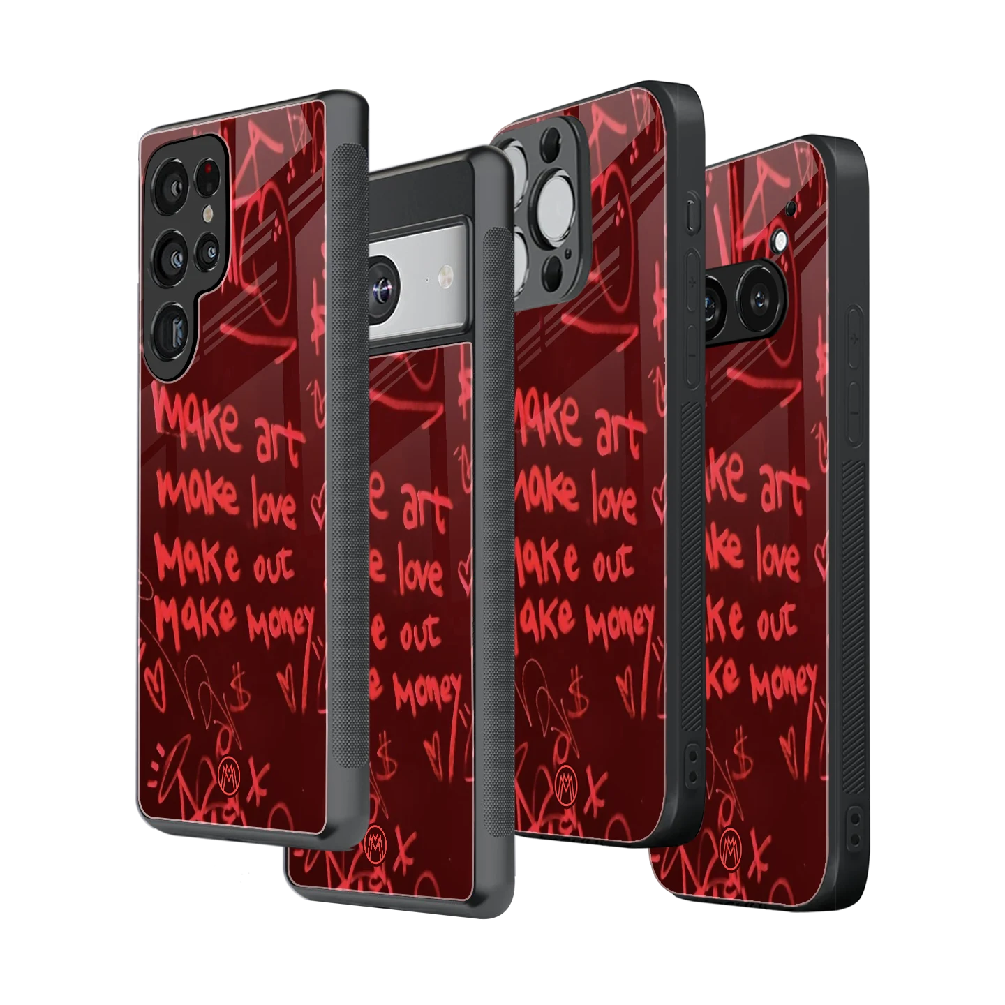Stylish Glass Back Case for All Smartphones โ iPhone, Samsung, OnePlus, Pixel, Redmi, Oppo, Vivo, Motorola